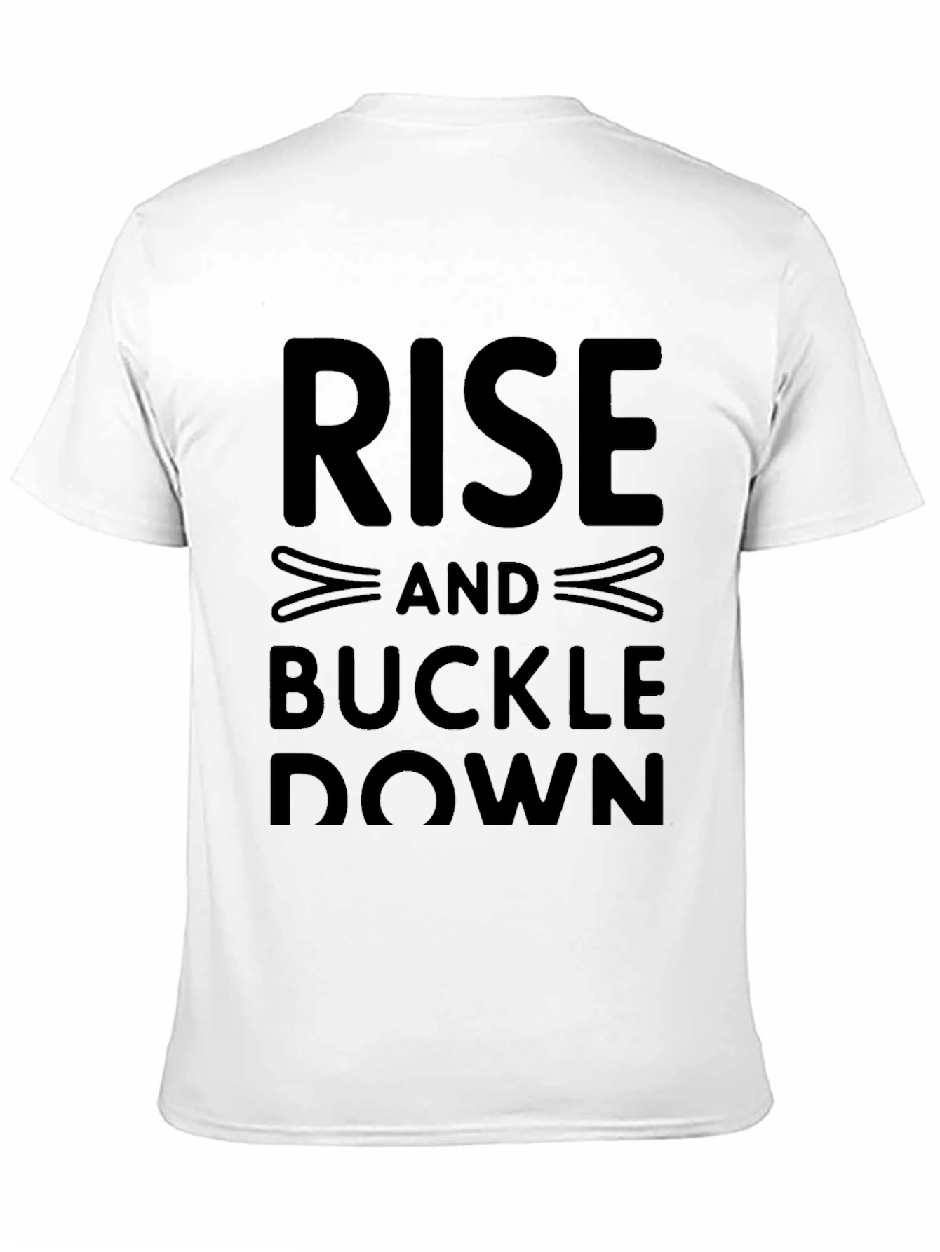 Black Rise and Buckle Down Graphic Tee - Black view 11