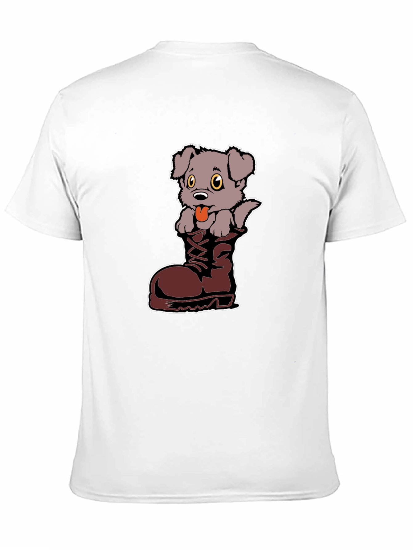 Cute Puppy in Boot Graphic T-Shirt - Unisex - 11
