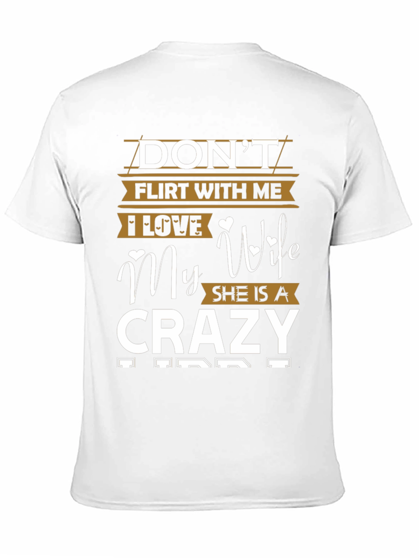 Black Don't Flirt With Me Crazy Wife Graphic Tee view 11