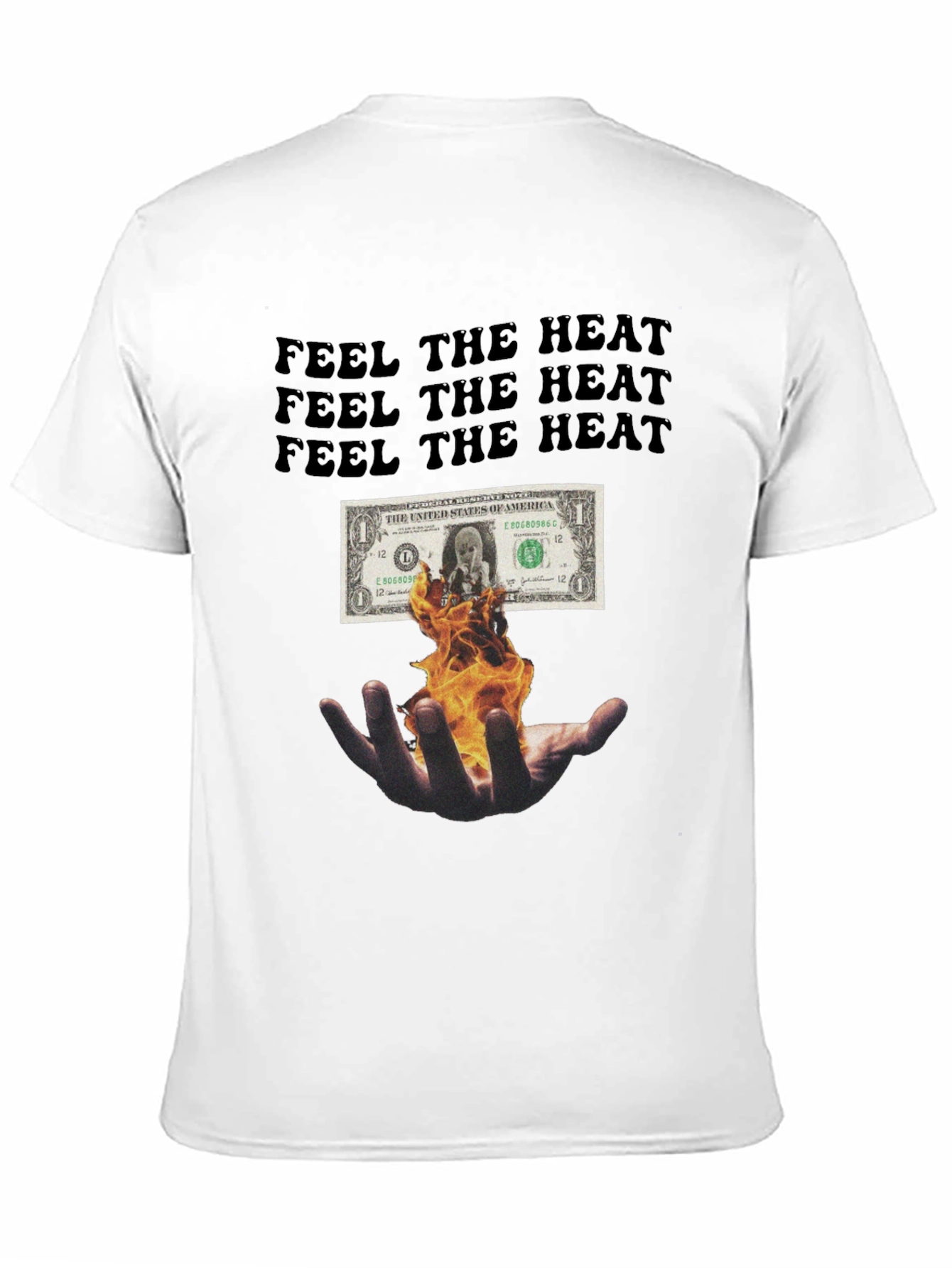Black Feel the Heat Graphic Tee - Black view 11
