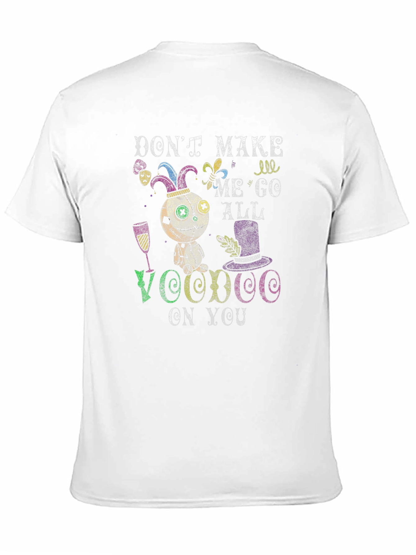 Black Voodoo Doll Graphic Tee - Don't Make Me Go All Voodoo On You! view 11