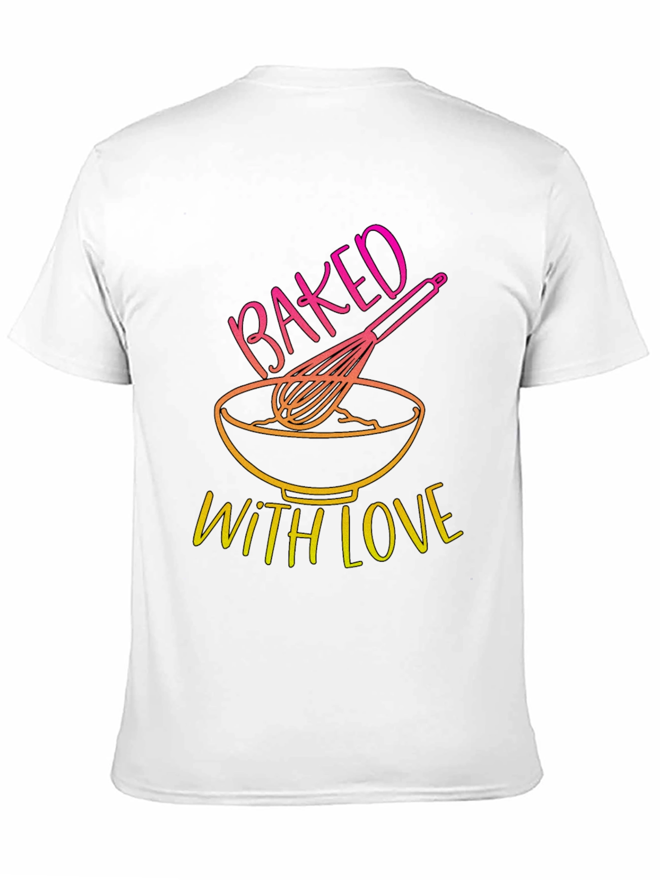 Black Baked With Love T-Shirt - Kitchen & Baking Design view 11