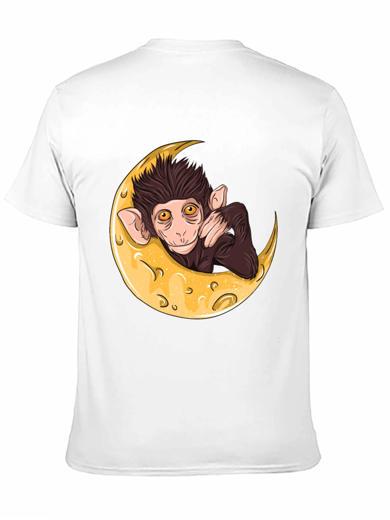 Black Monkey on the Moon Graphic T-Shirt view 11