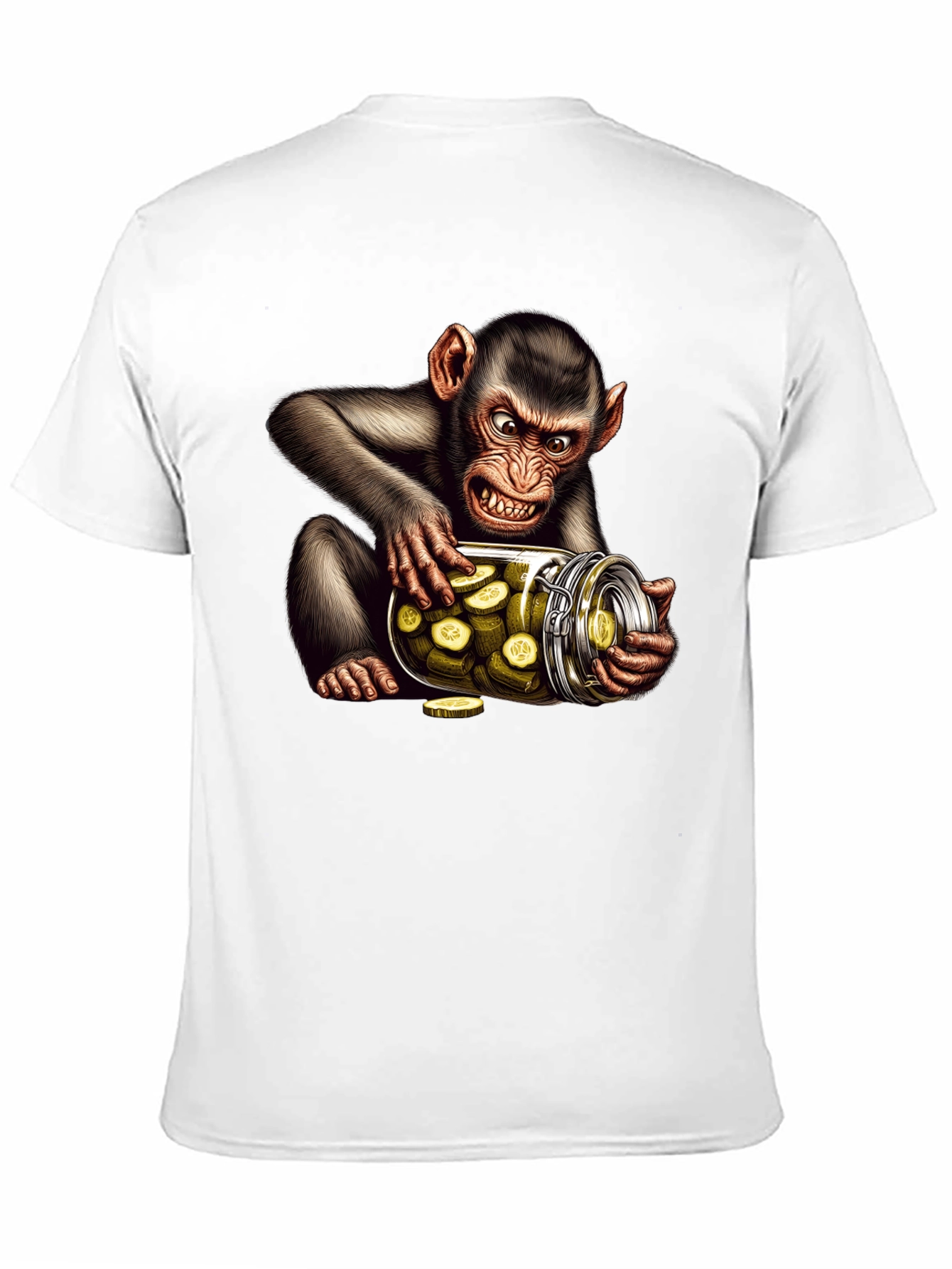 Black Monkey Pickle Jar Graphic Tee - Black view 11