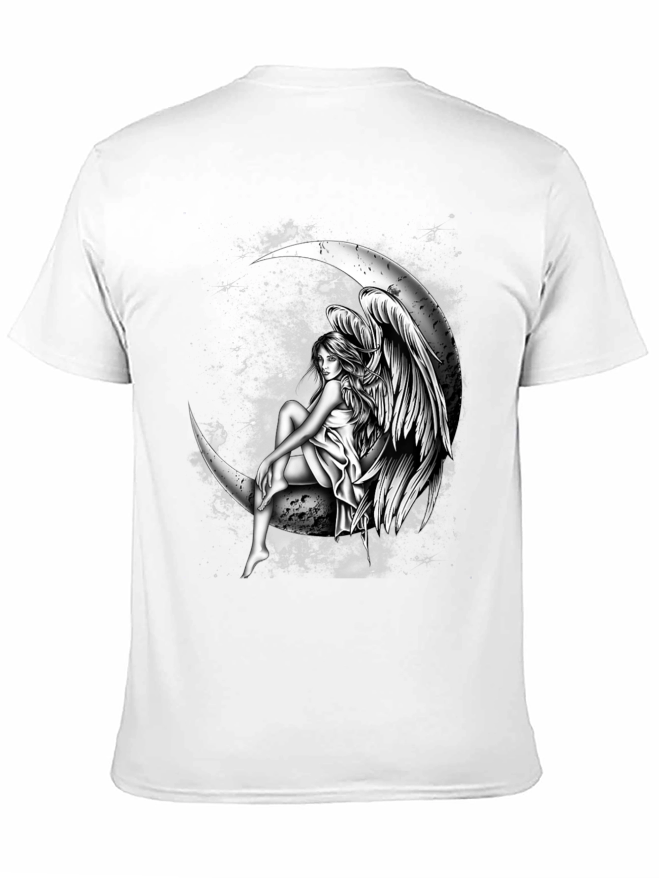 Black Moon Angel Graphic Tee - Dark T-Shirt view 11