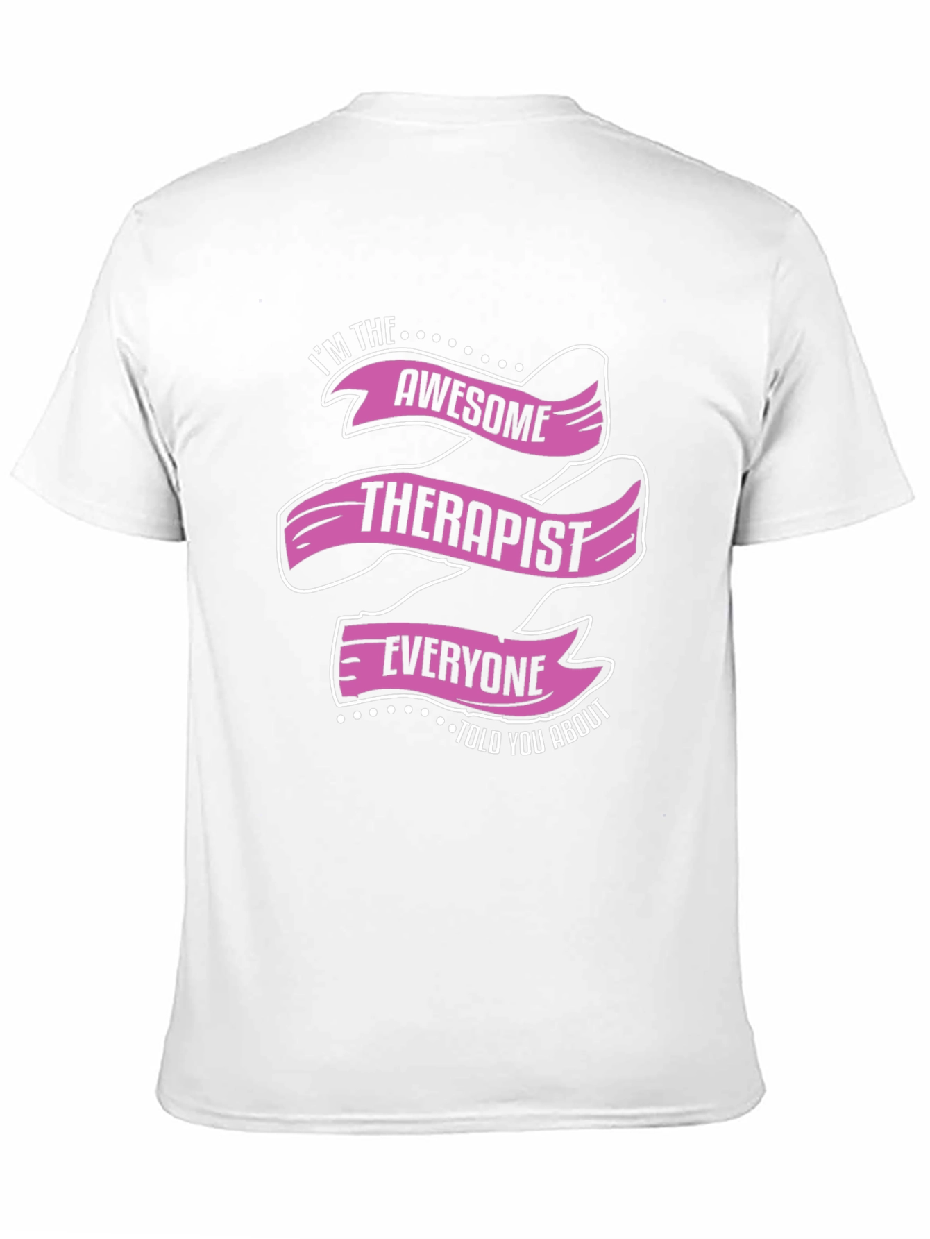 Black Awesome Therapist Graphic Tee view 11