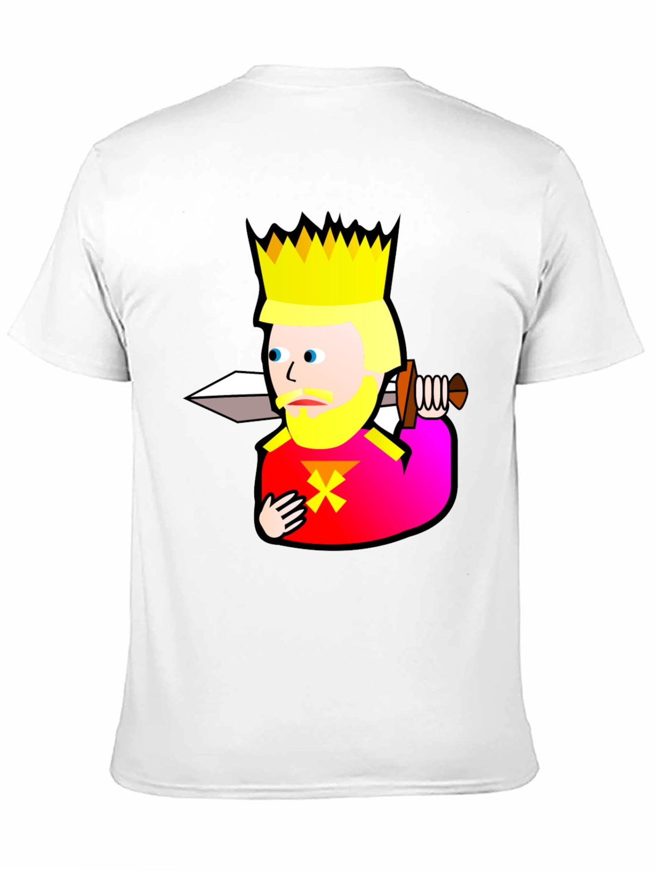 Black King Graphic T-Shirt - Black Cotton Tee view 11