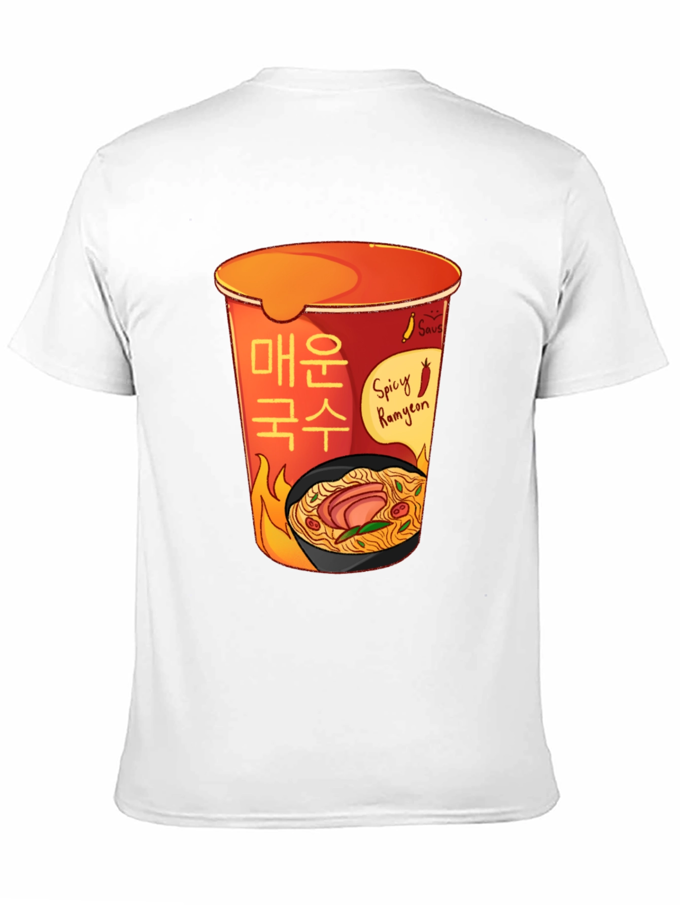 Black Spicy Ramyeon T-Shirt - Ramen Lover Tee view 11