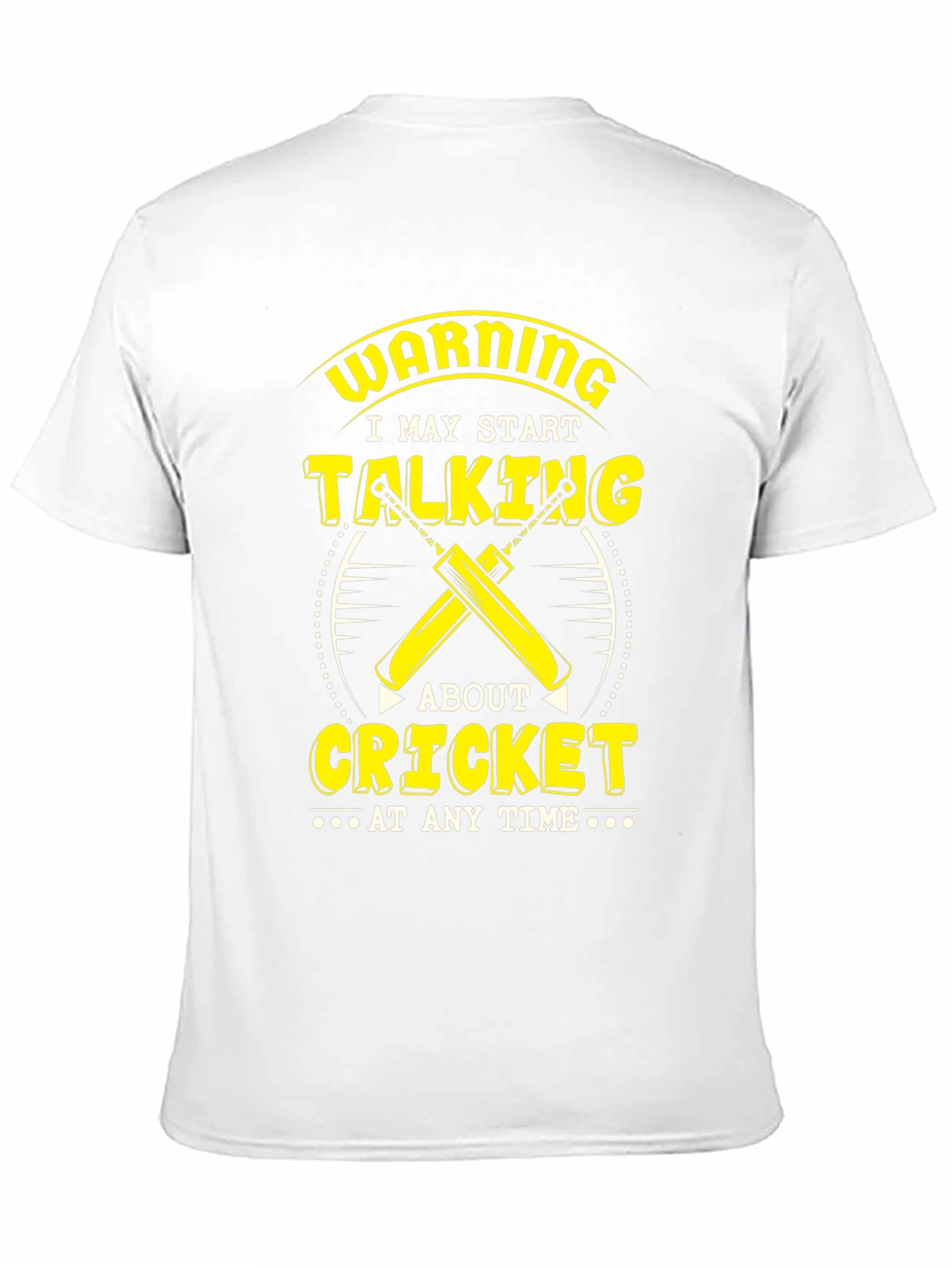 Black Warning Cricket T-Shirt view 11