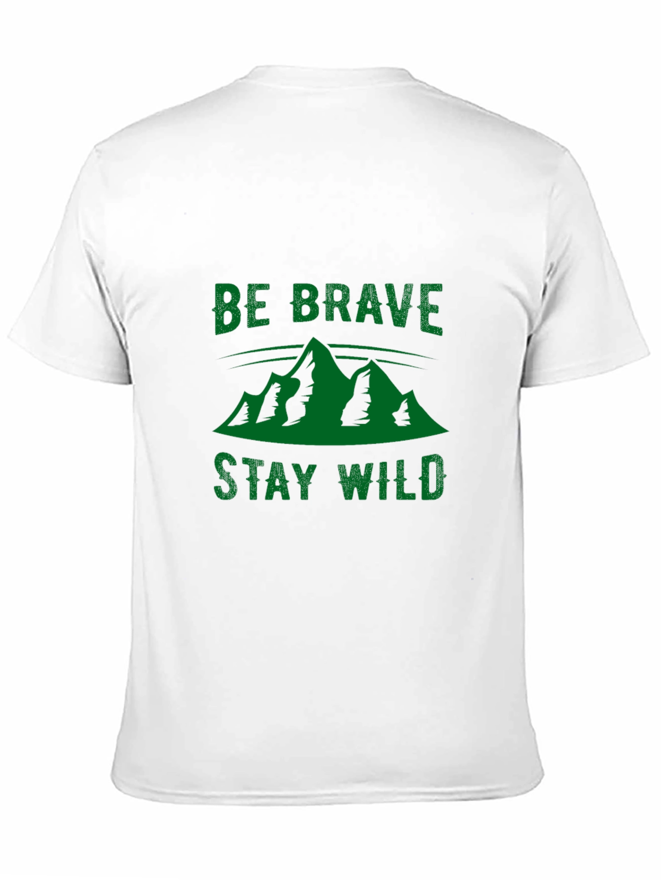 Black Be Brave Stay Wild Black Graphic Tee view 11