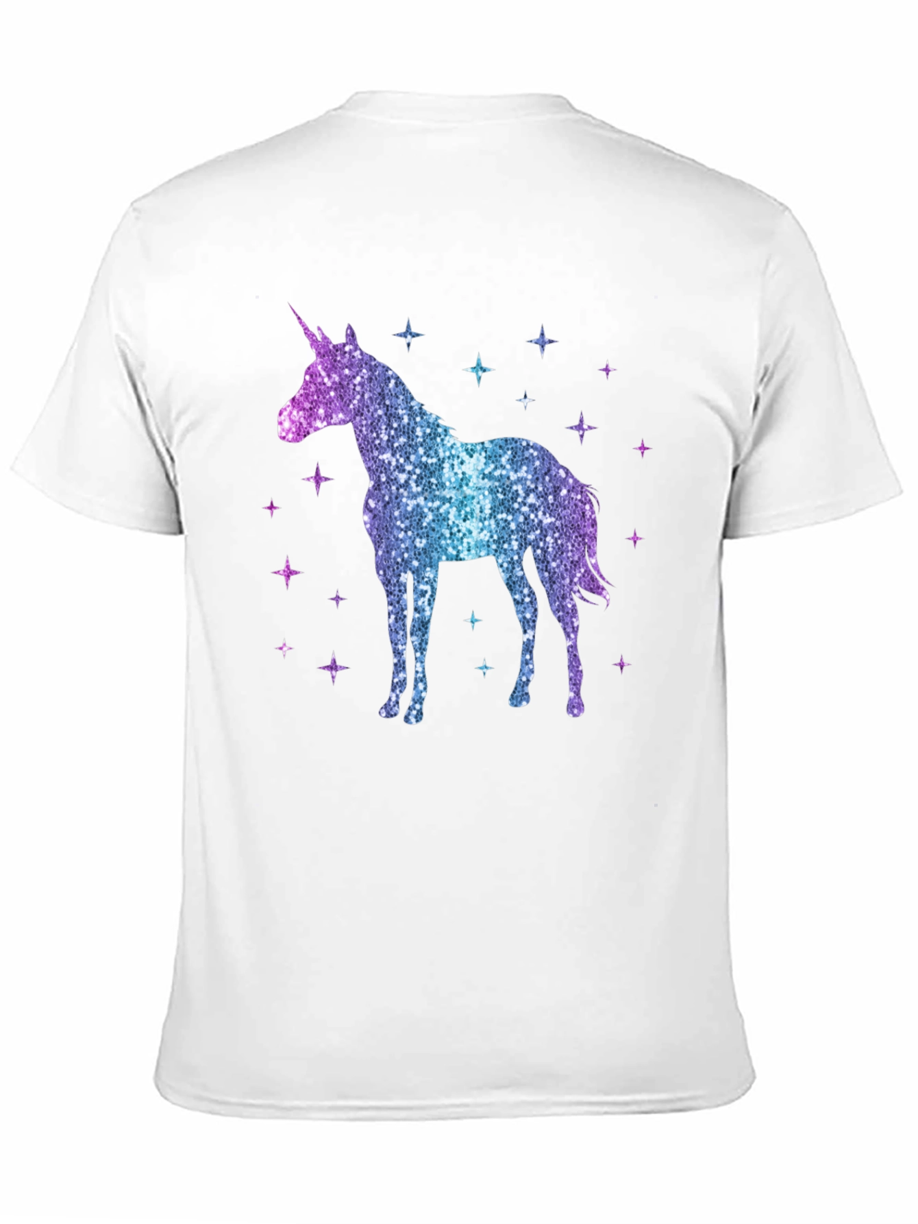 Black Sparkly Unicorn Graphic Tee - Magical Style view 11