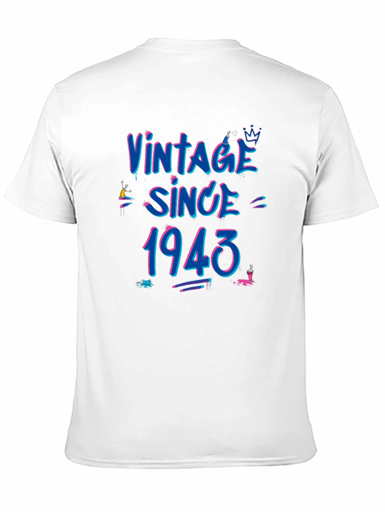 Black Vintage Since 1943 Graphic Tee view 11