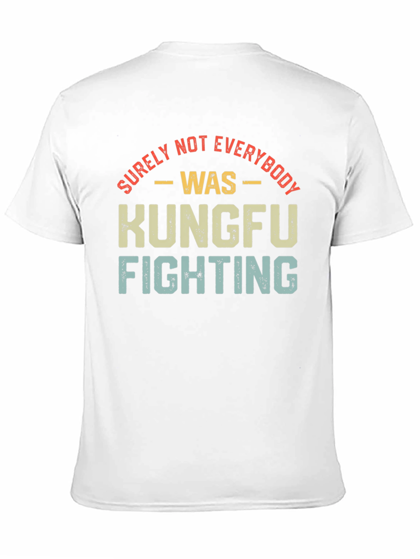 Black Kung Fu Fighting Retro T-Shirt view 11