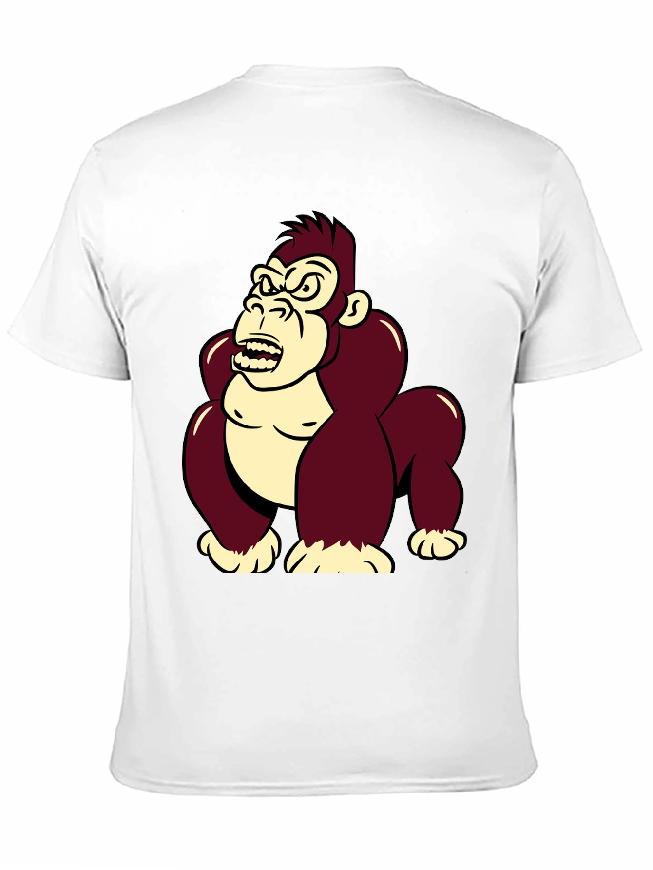 Black Angry Gorilla Graphic T-Shirt - Cool Cartoon Design view 11