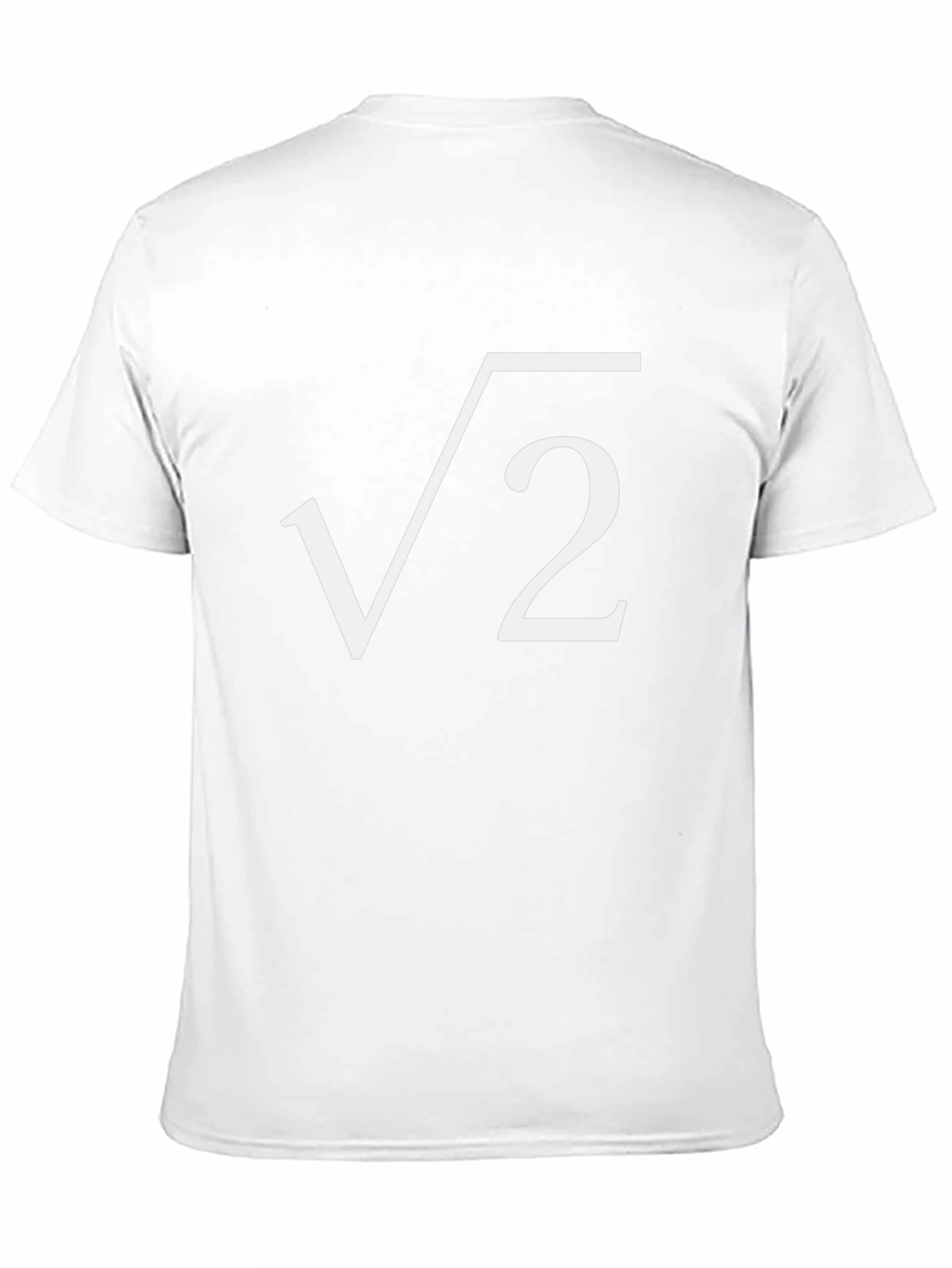 Black Square Root of 2 T-Shirt - Irrational Number Design view 11