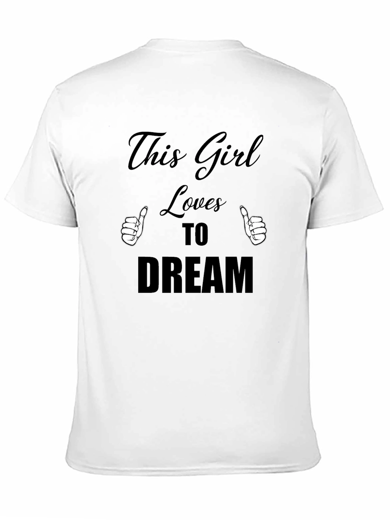 Black This Girl Loves to Dream Black T-Shirt view 11