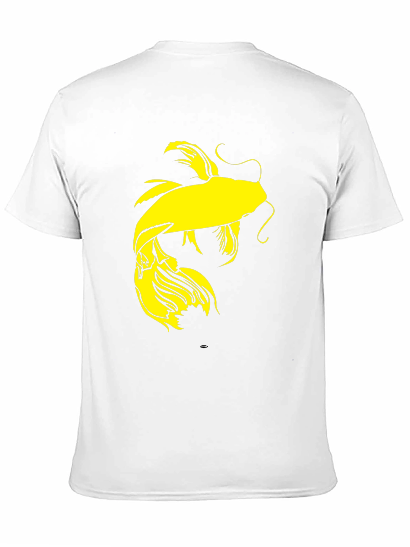 Black Koi Fish Graphic Tee - Black Cotton Blend view 11