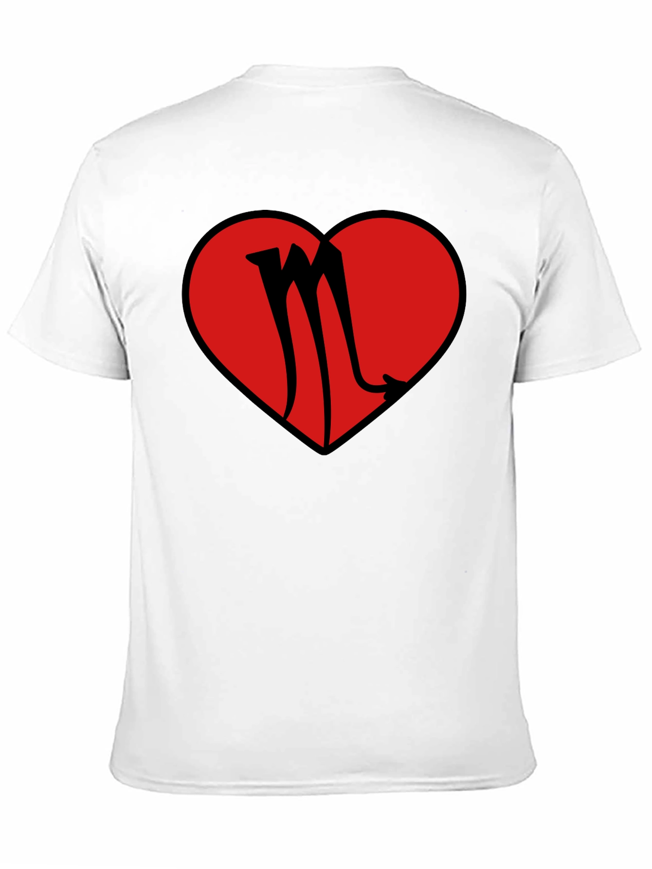 Black Scorpio Heart Graphic T-Shirt view 11