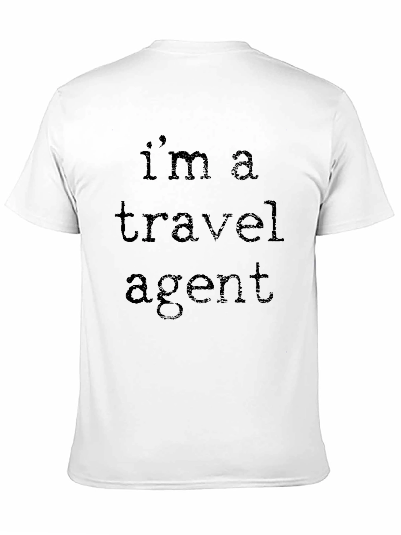 Travel Agent T-Shirt - Black Crew Neck - 11