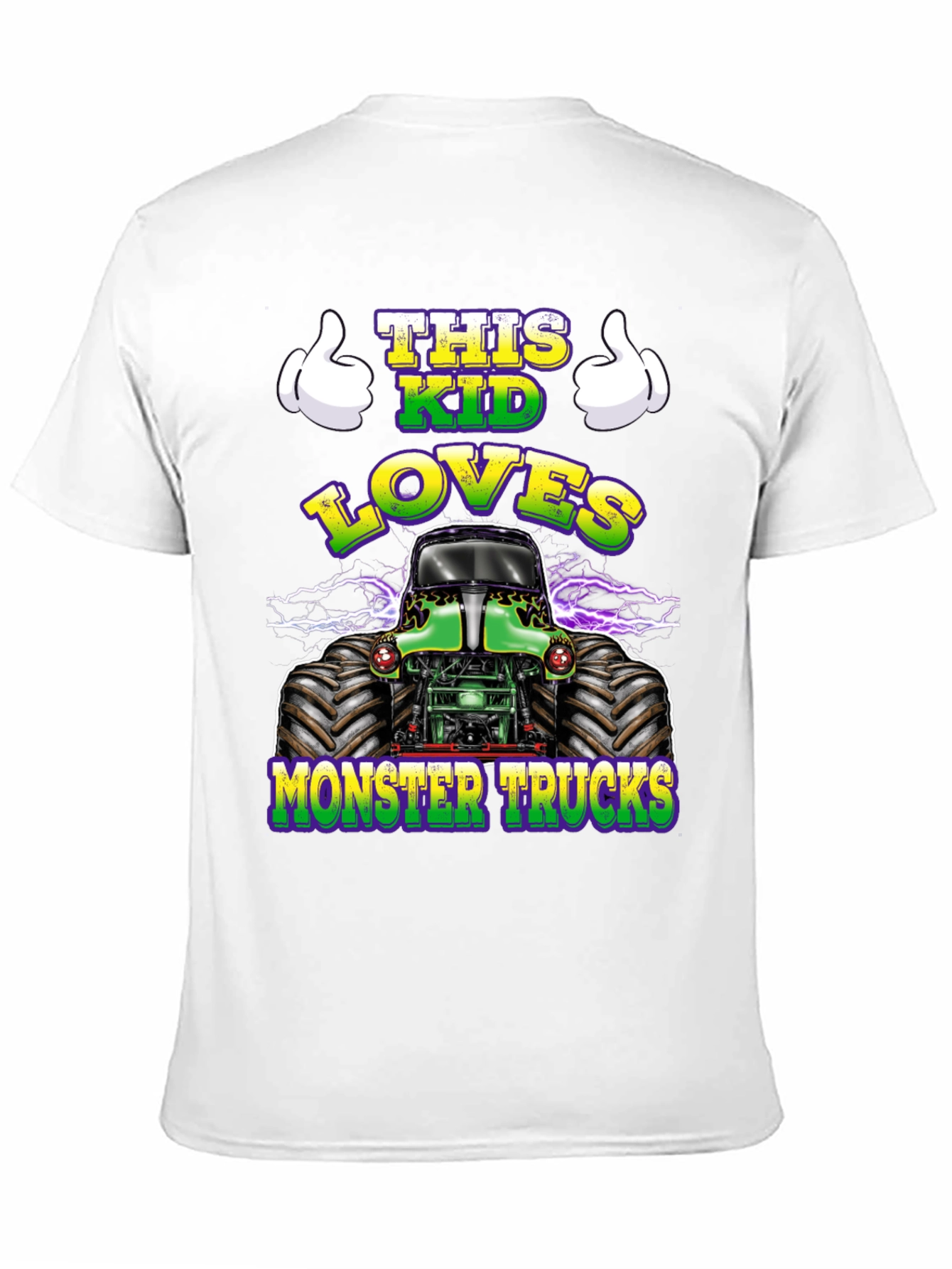 Black This Kid Loves Monster Trucks T-Shirt view 11