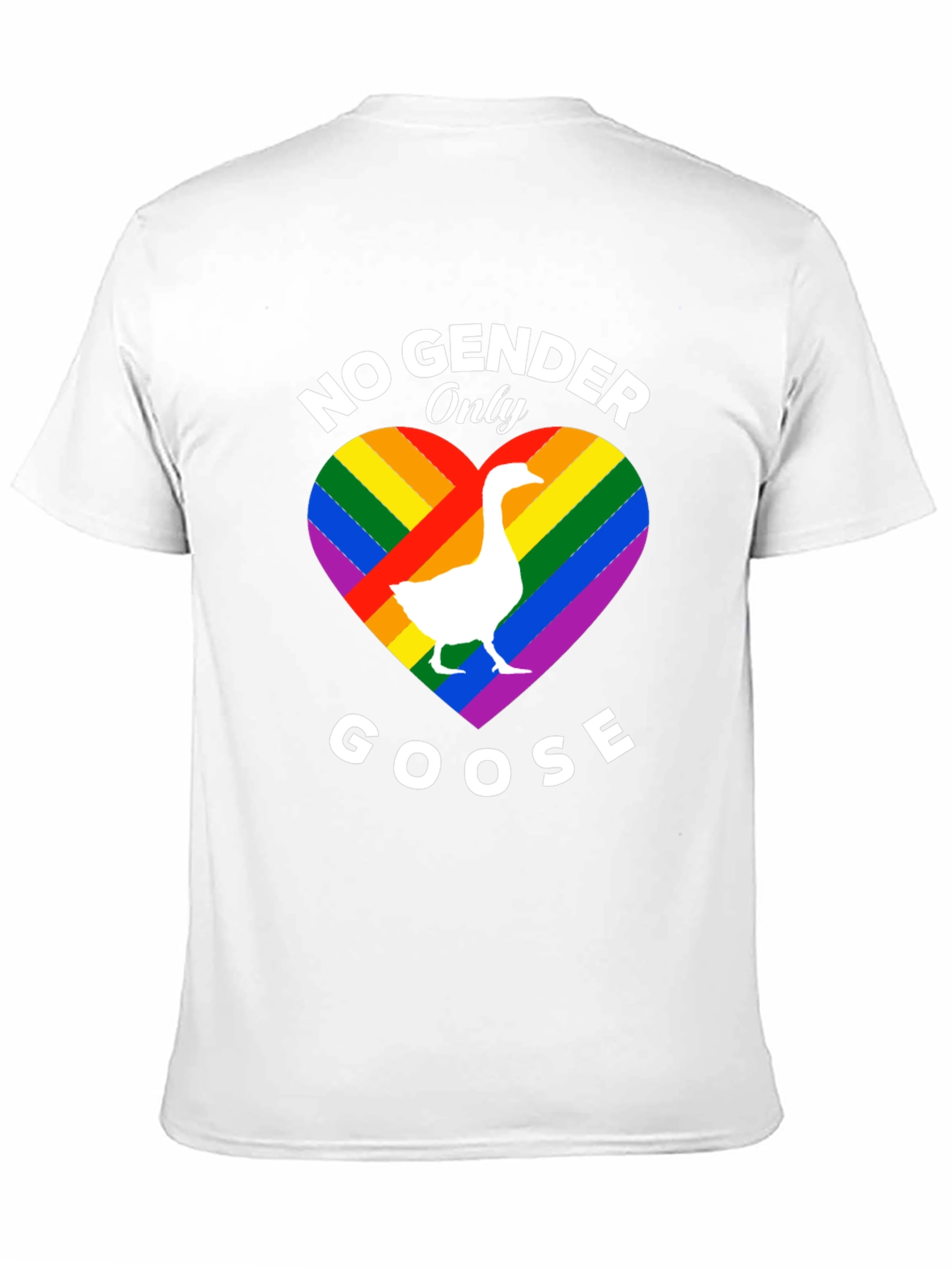 Black No Gender Only Goose Pride T-Shirt view 11
