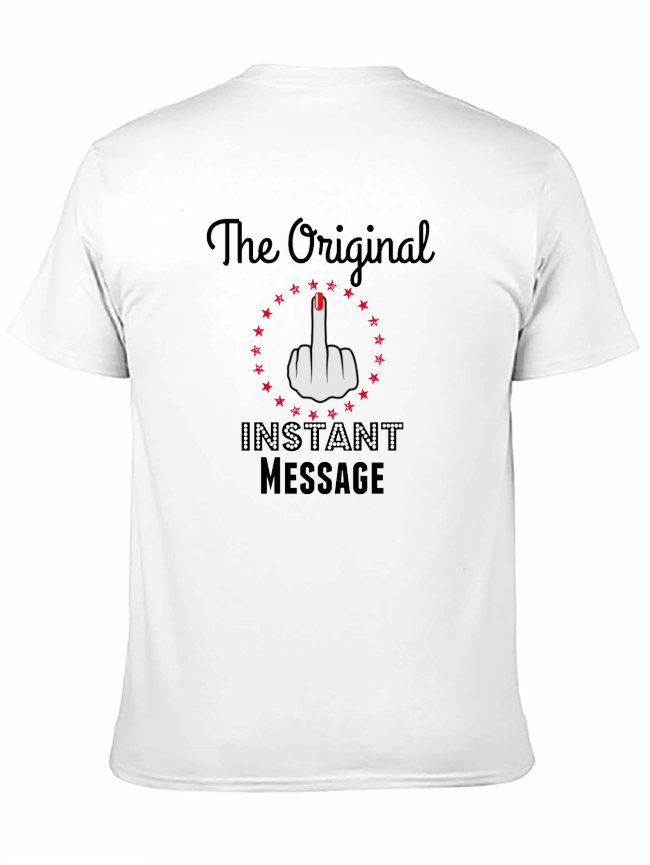 Black The Original Instant Message Graphic T-Shirt view 11