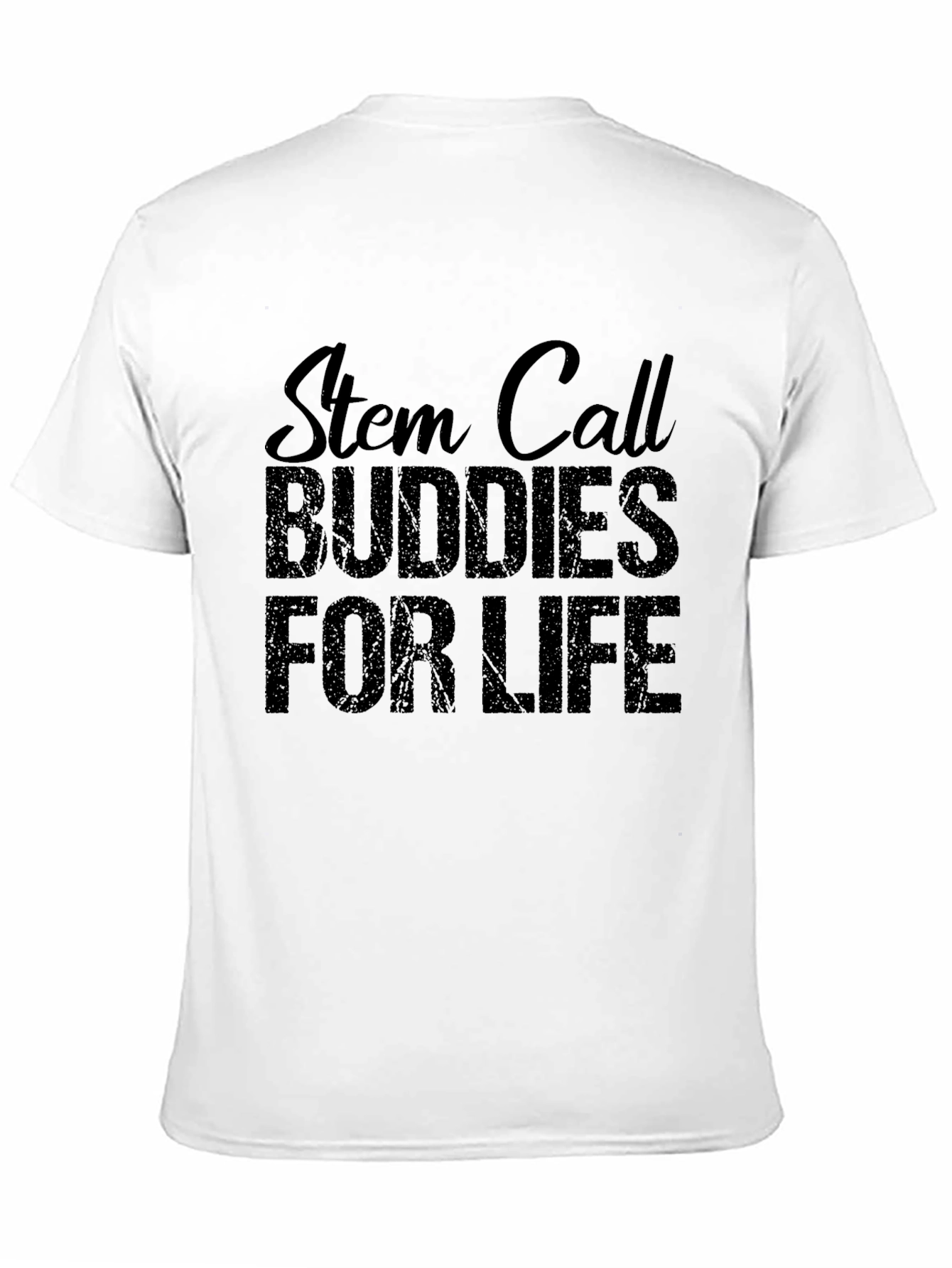 Black Stem Cell Buddies for Life Black T-Shirt view 11