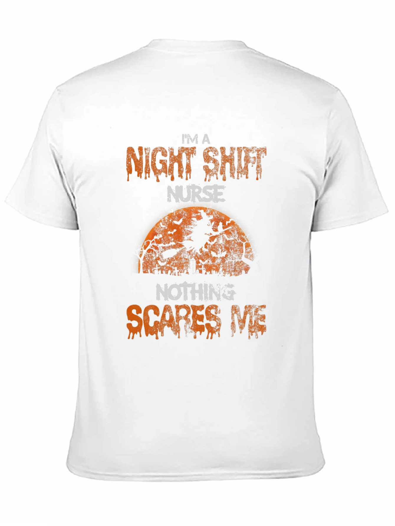 Black Night Shift Nurse Halloween T-Shirt view 11