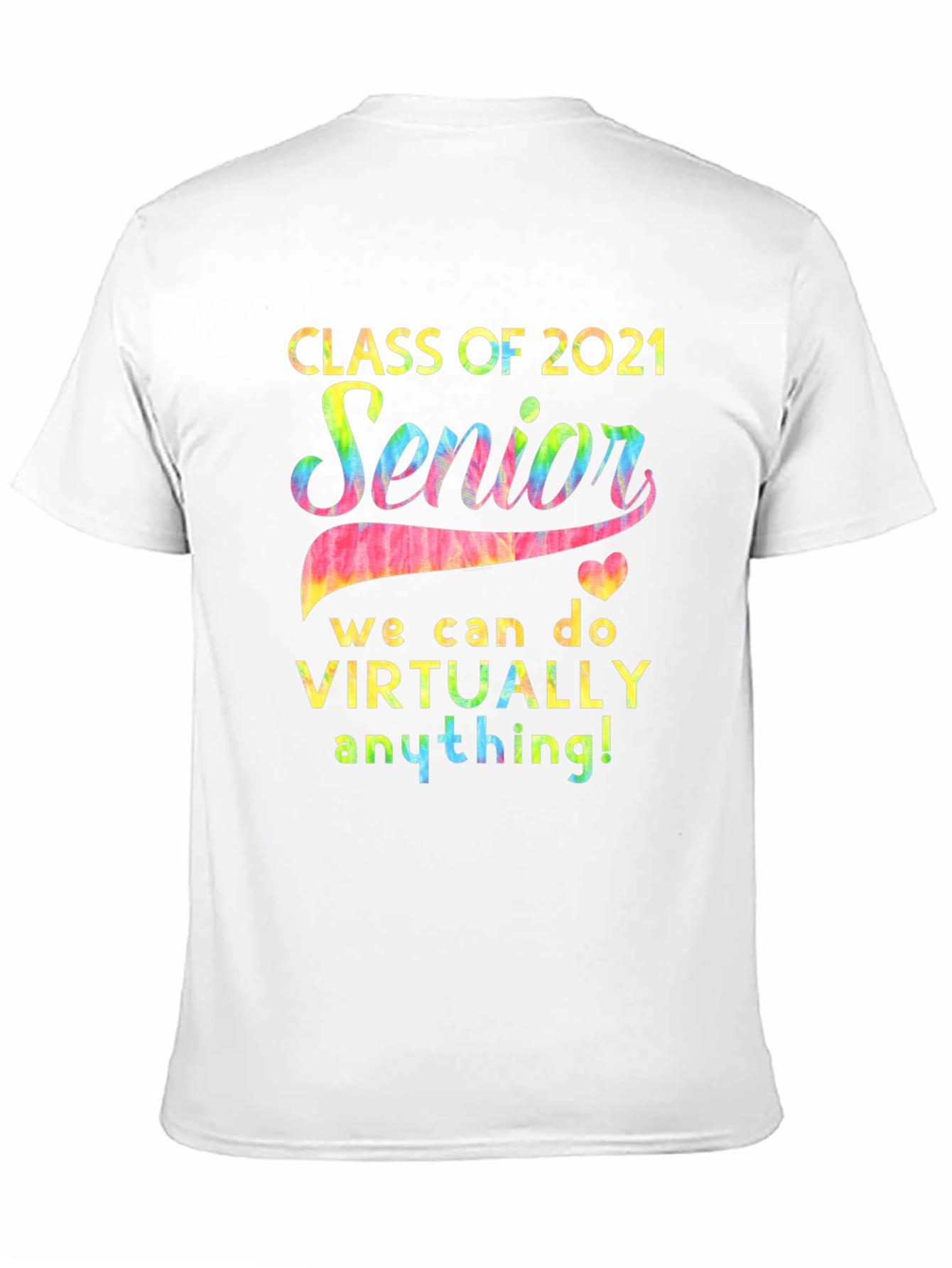 Black Class of 2021 Senior T-Shirt view 11