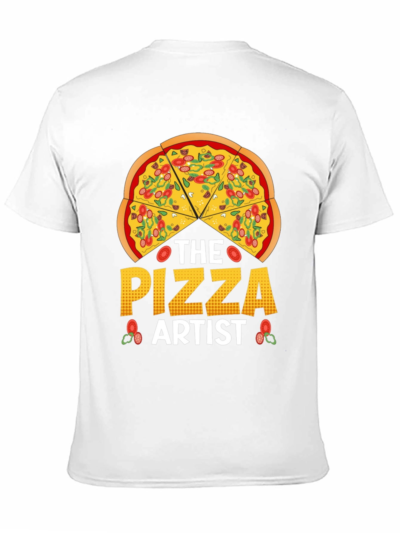 Black The Pizza Artist T-Shirt - Foodie Graphic Tee view 11