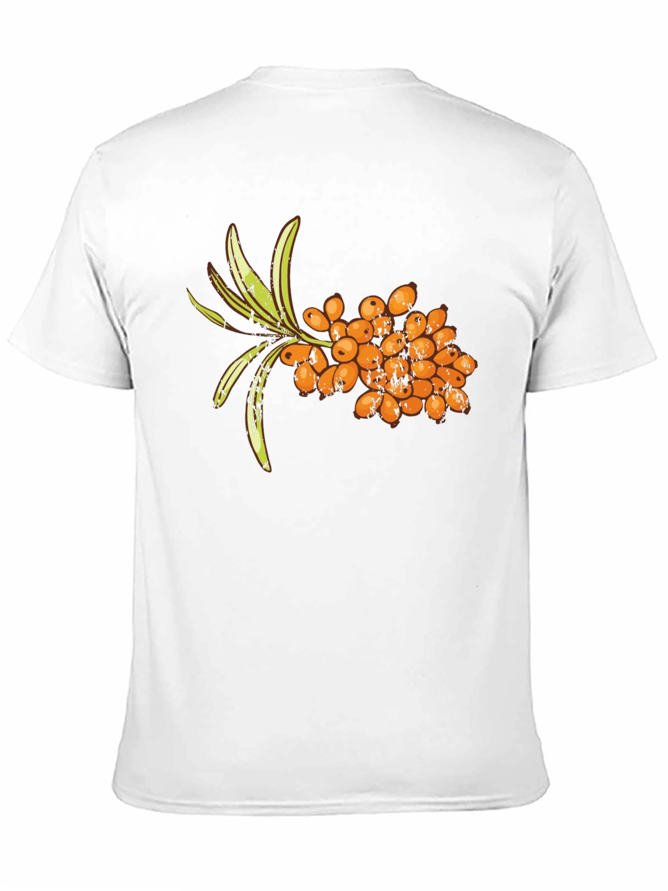 Black Sea Buckthorn Berry T-Shirt - Unique Fruit Design view 11