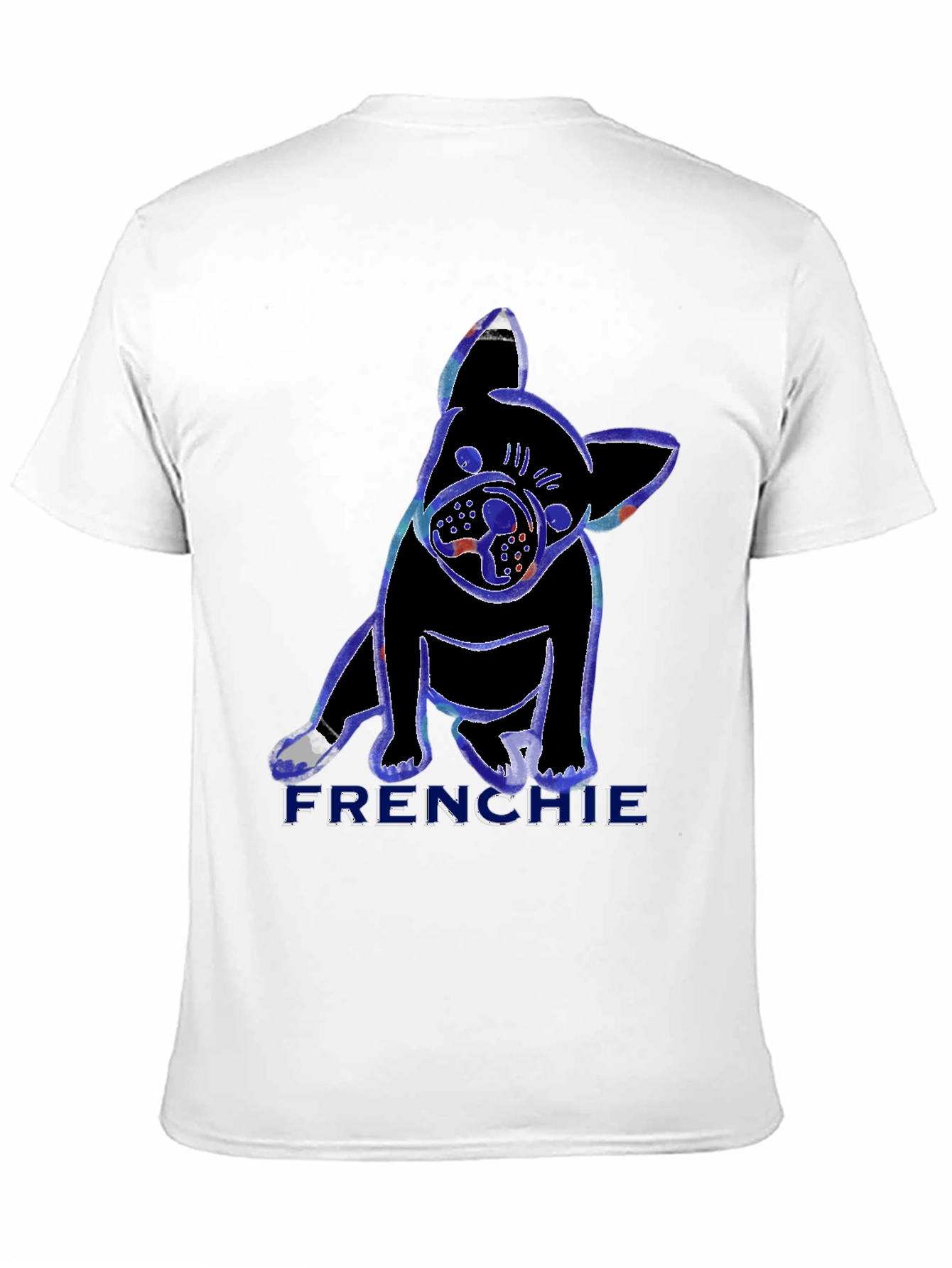 Black Frenchie Dog Graphic T-Shirt view 11
