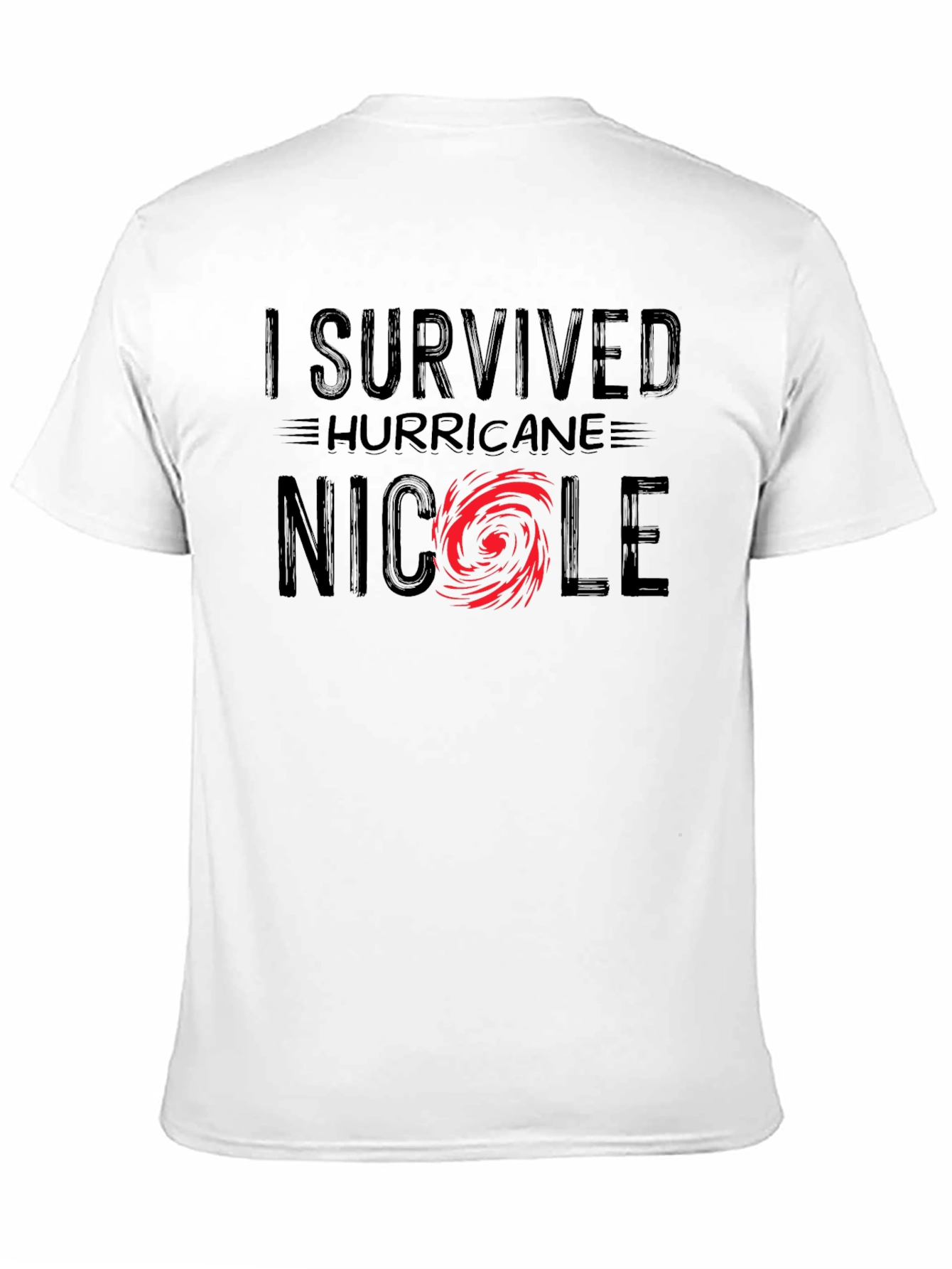 I Survived Hurricane Nicole Black T-Shirt - 11
