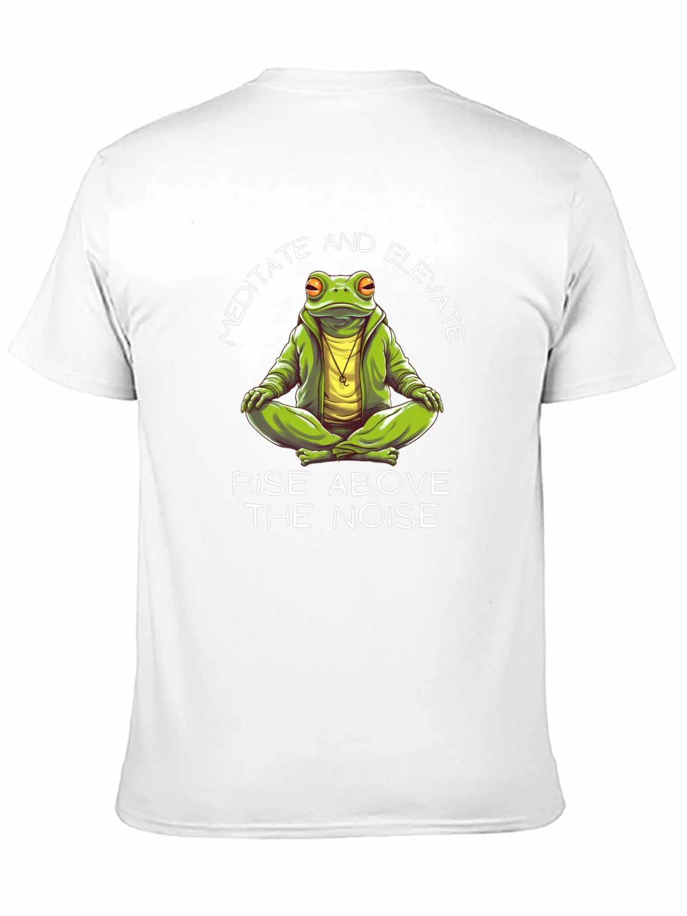 Black Meditate and Elevate Frog Graphic Tee view 11