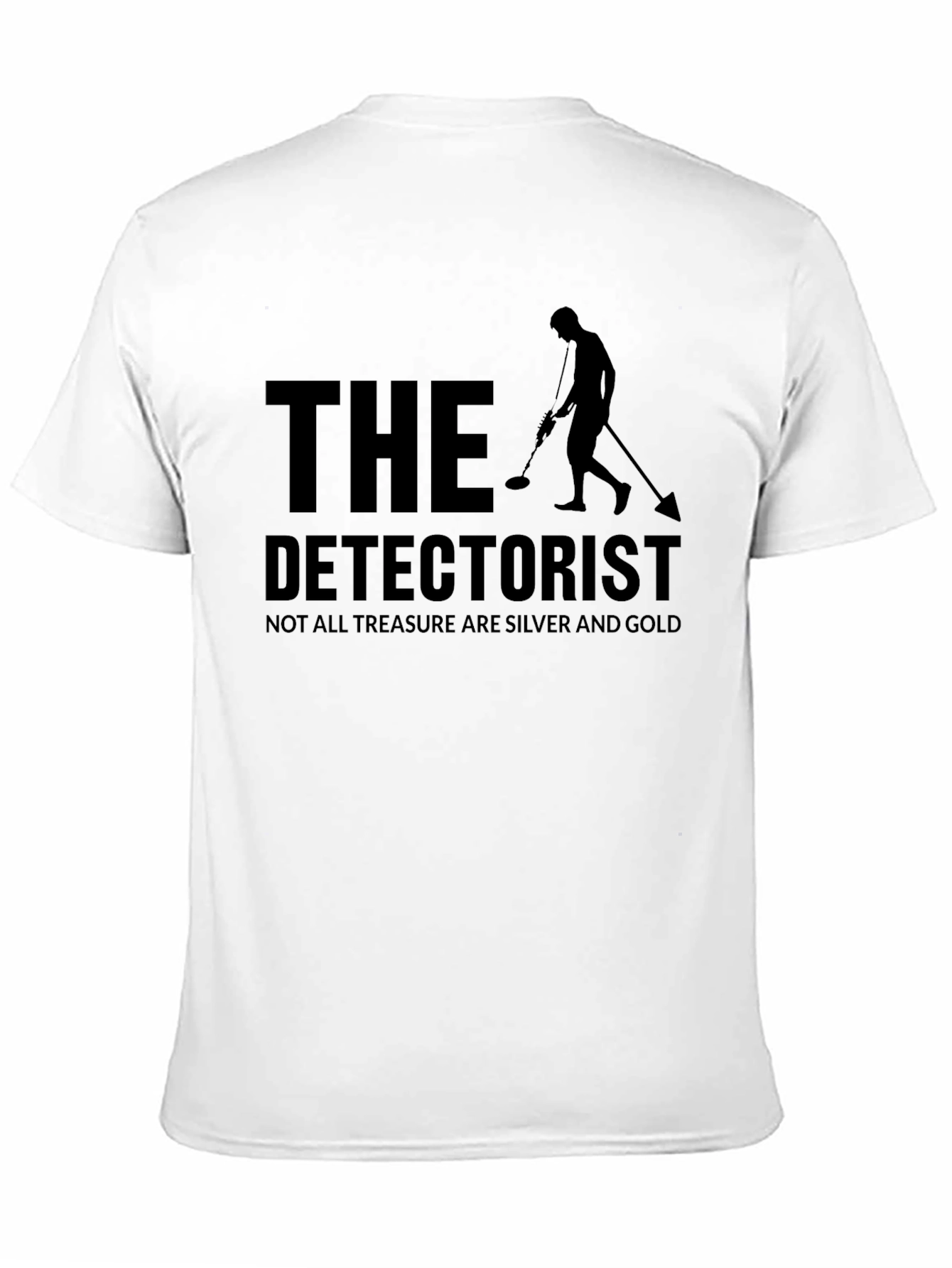 Black The Detectorist T-Shirt - Metal Detecting Apparel view 11