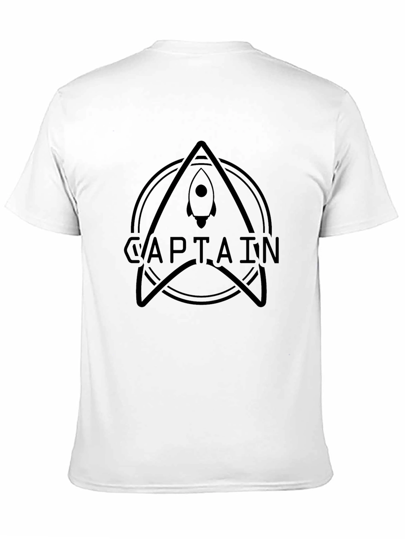 Black Captain Rocket Graphic T-Shirt - Black Cotton Blend view 11