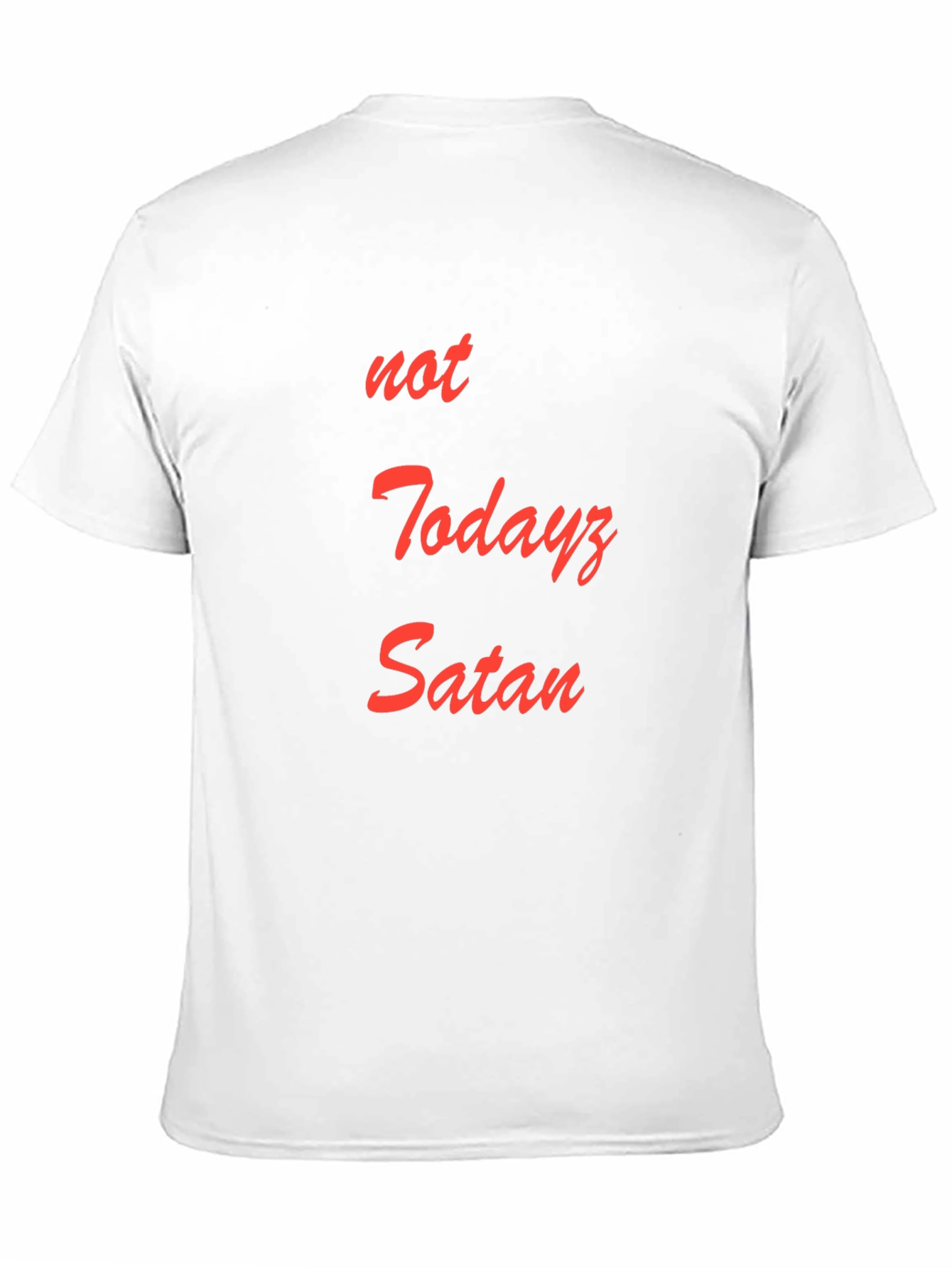 Black Not Todayz Satan Graphic T-Shirt view 11