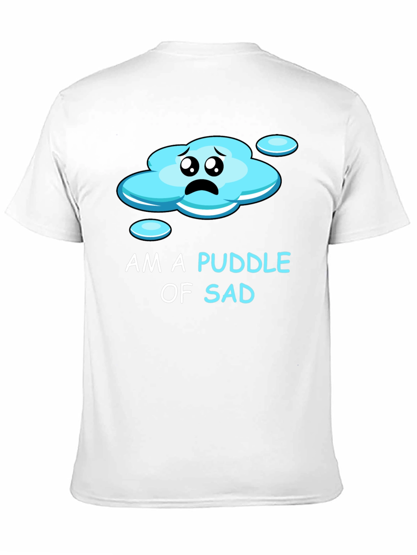 Black Puddle of Sad Tee - Express Your Mood! view 11