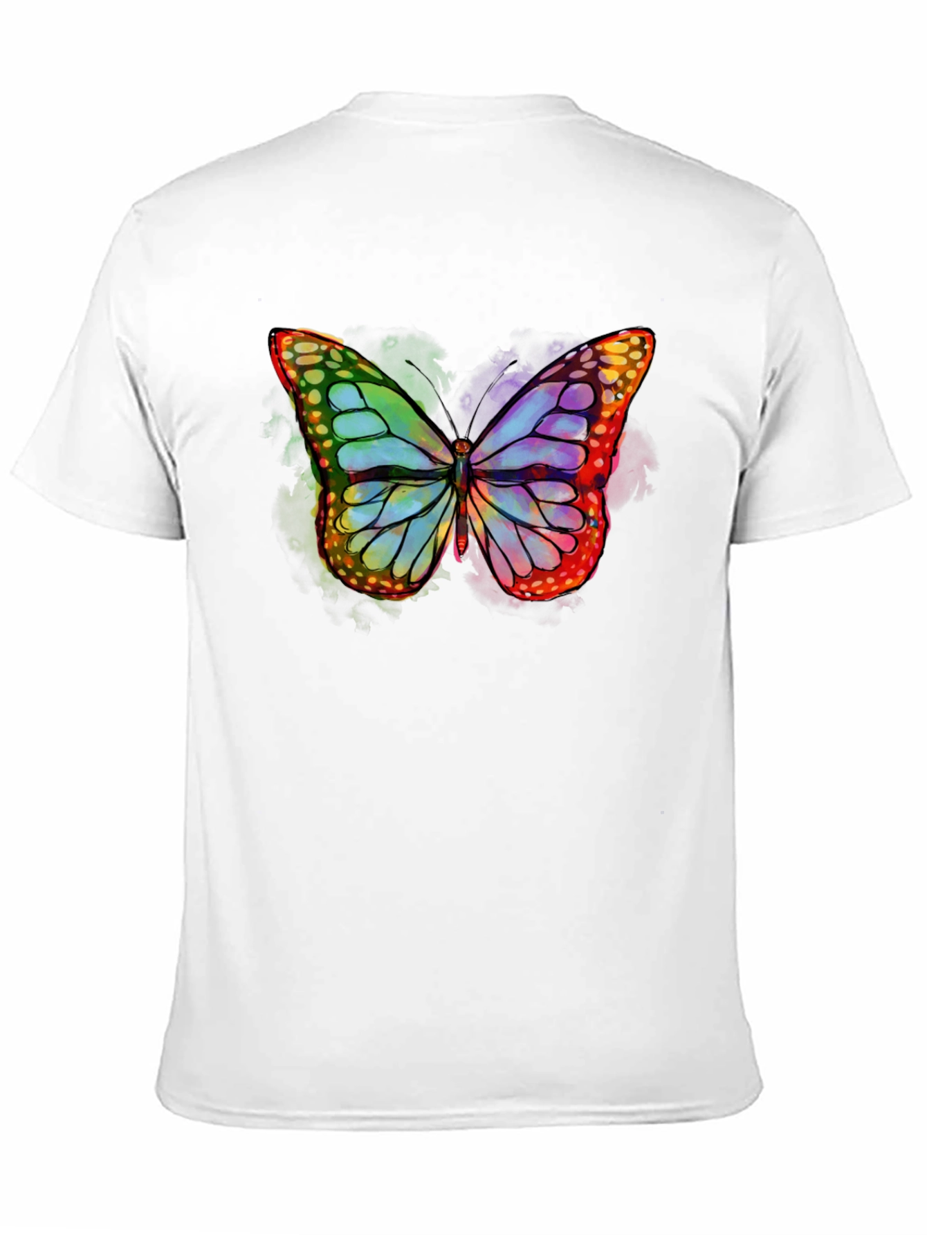 Black Butterfly Graphic T-Shirt - Vibrant Colors view 11