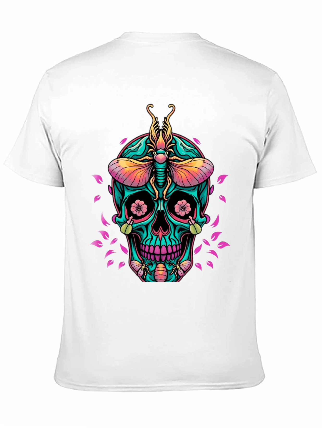 Black Skull & Bugs Graphic Tee view 11