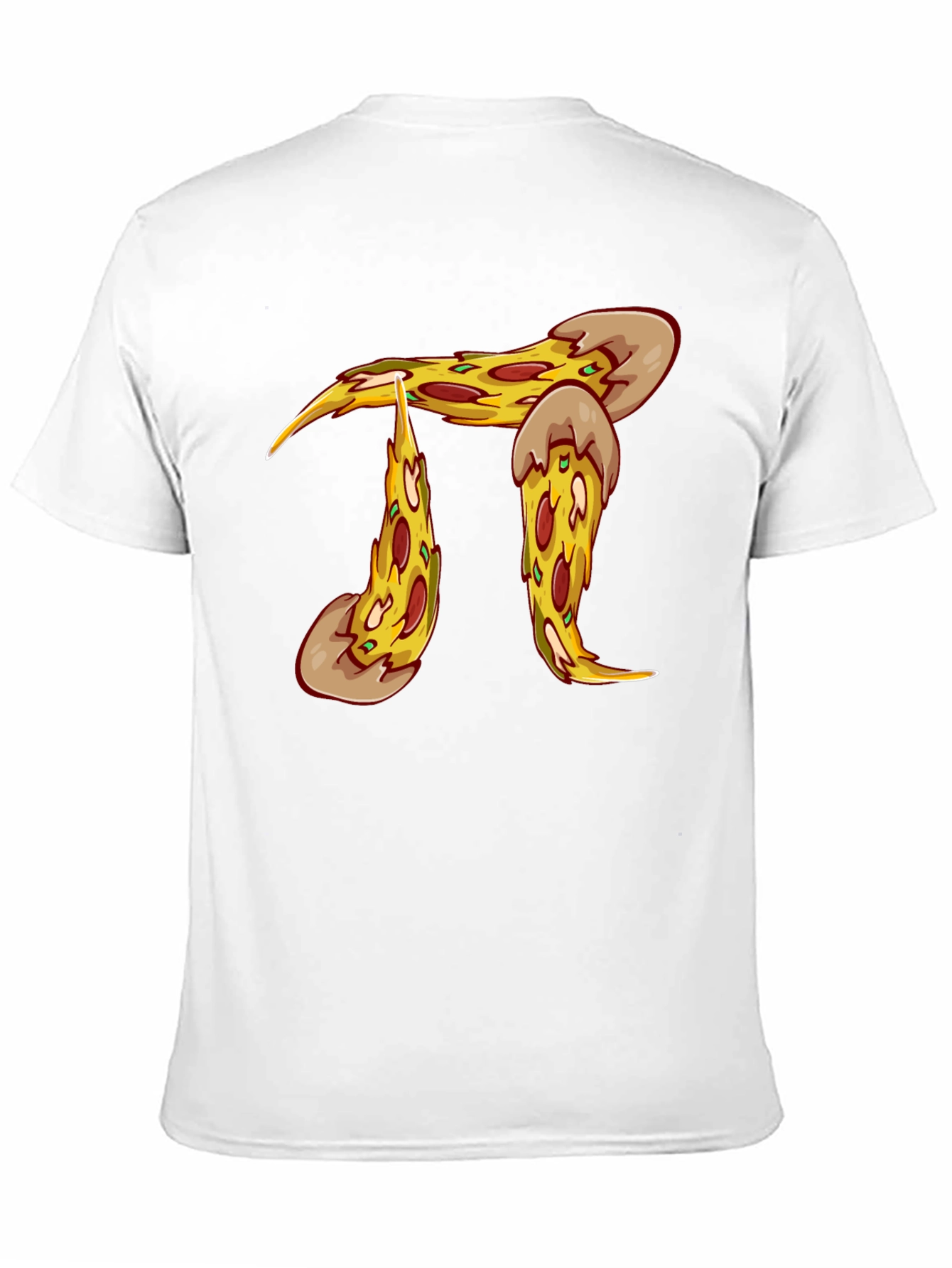 Black Pizza Pi Graphic T-Shirt - Black Cotton Blend view 11