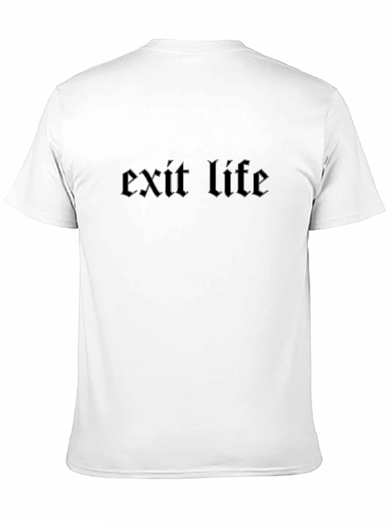 Black Exit Life Graphic Tee - Black Cotton T-Shirt view 11
