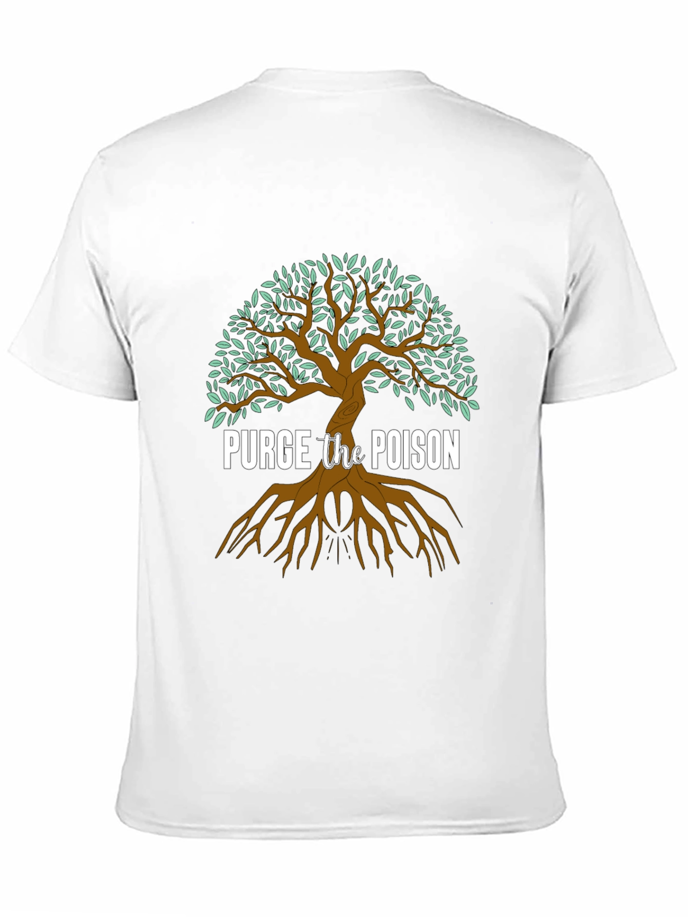 Black Purge the Poison Graphic Tree T-Shirt view 11