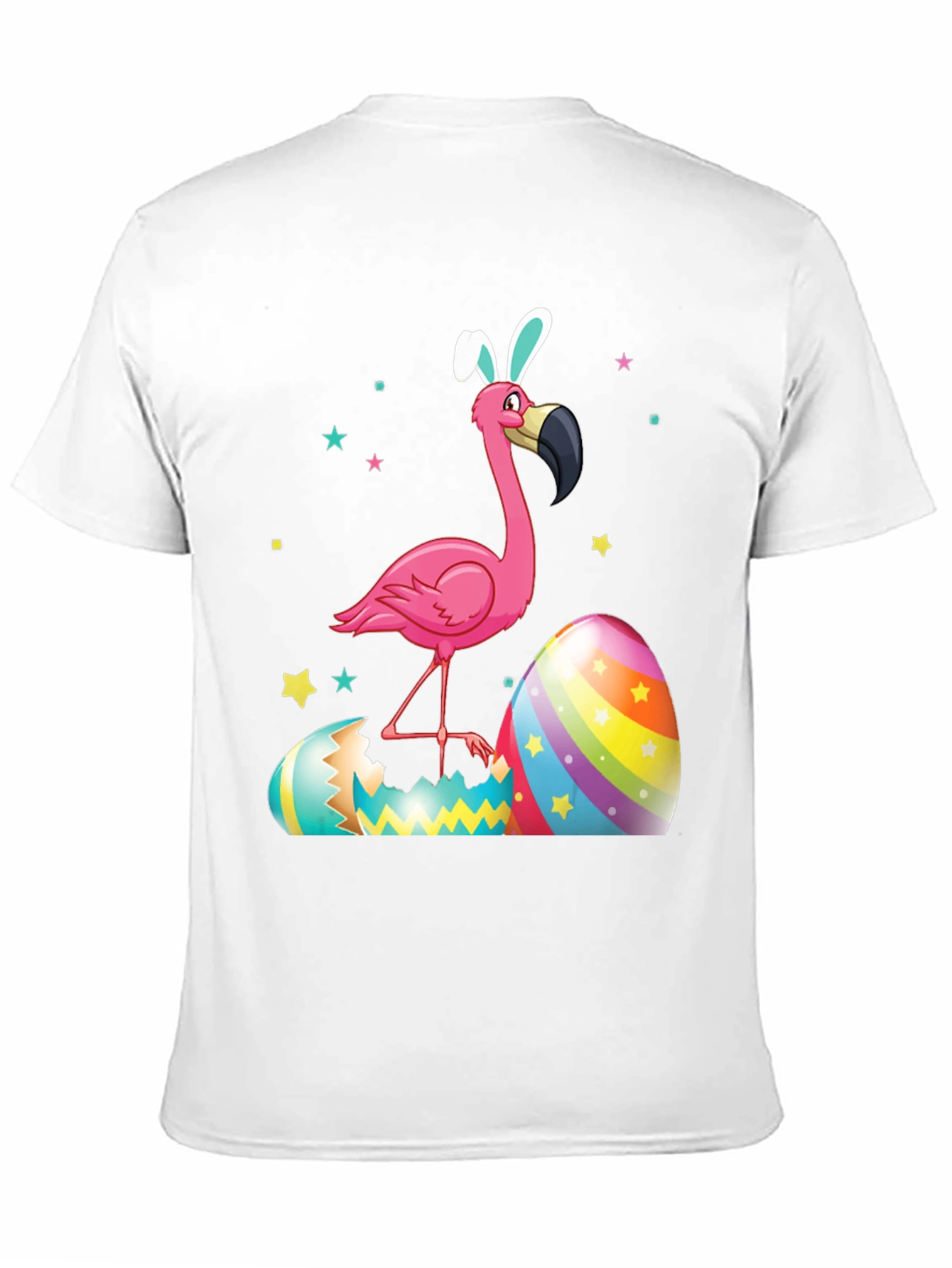 Black Easter Flamingo T-Shirt view 11