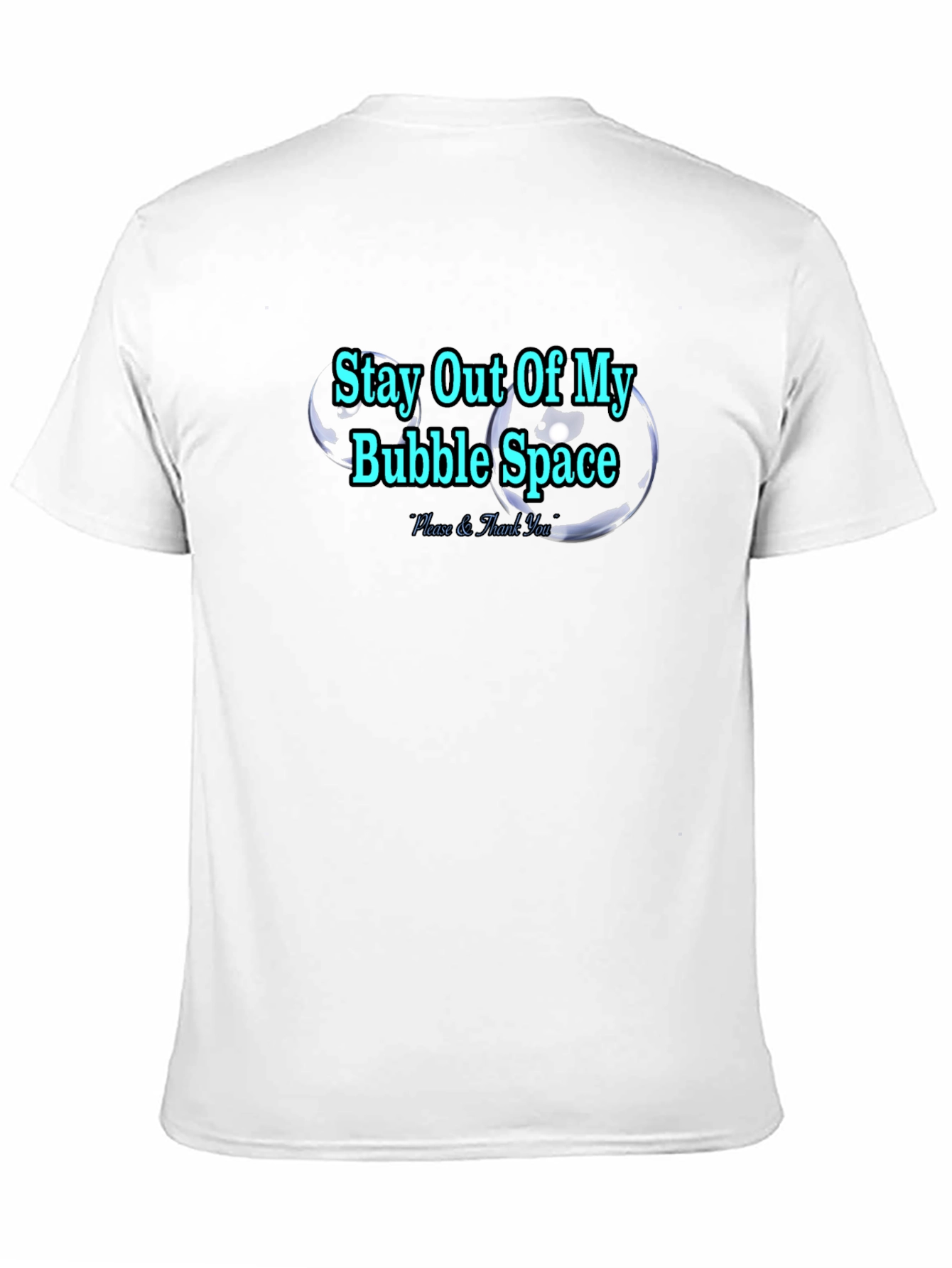 Black Stay Out of My Bubble Space Graphic Tee view 11