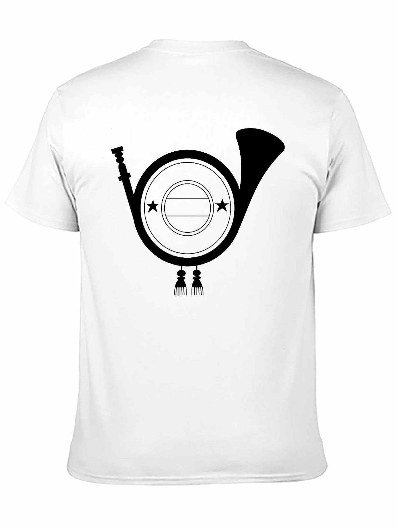 Black Hunting Horn Graphic T-Shirt - Black view 11