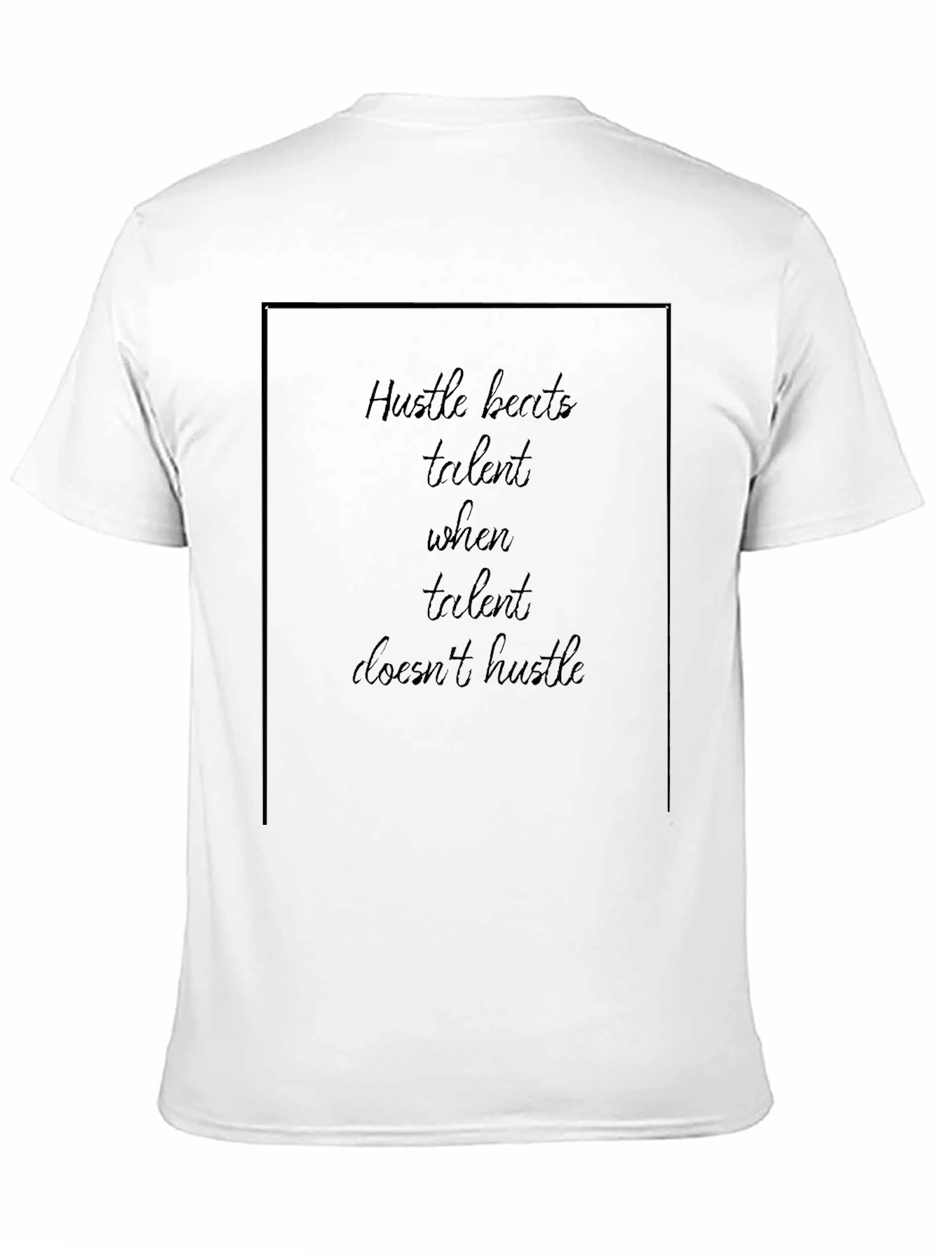 Black Hustle Beats Talent T-Shirt - Black view 11