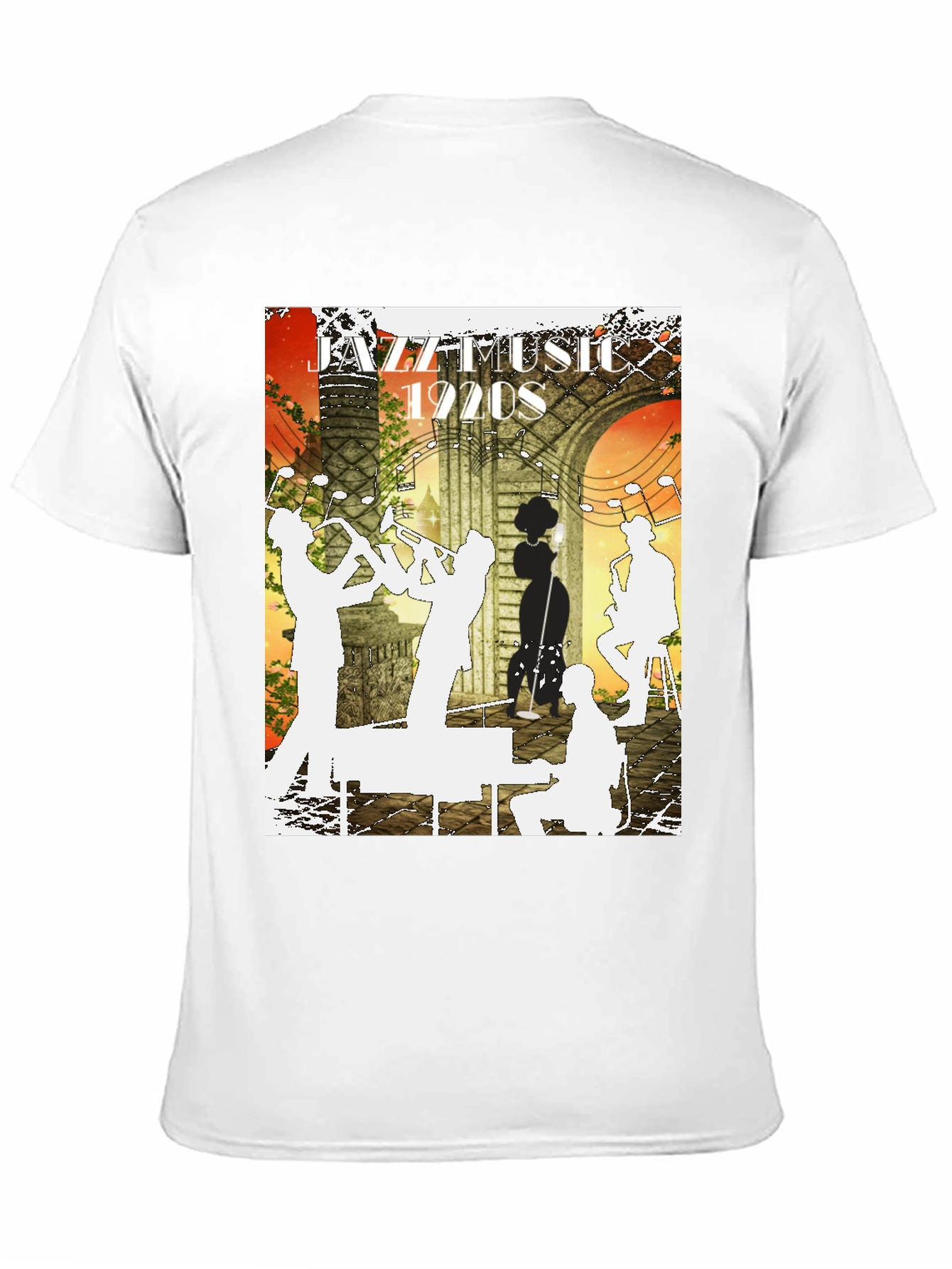Black Jazz Music 1920s Graphic Tee view 11