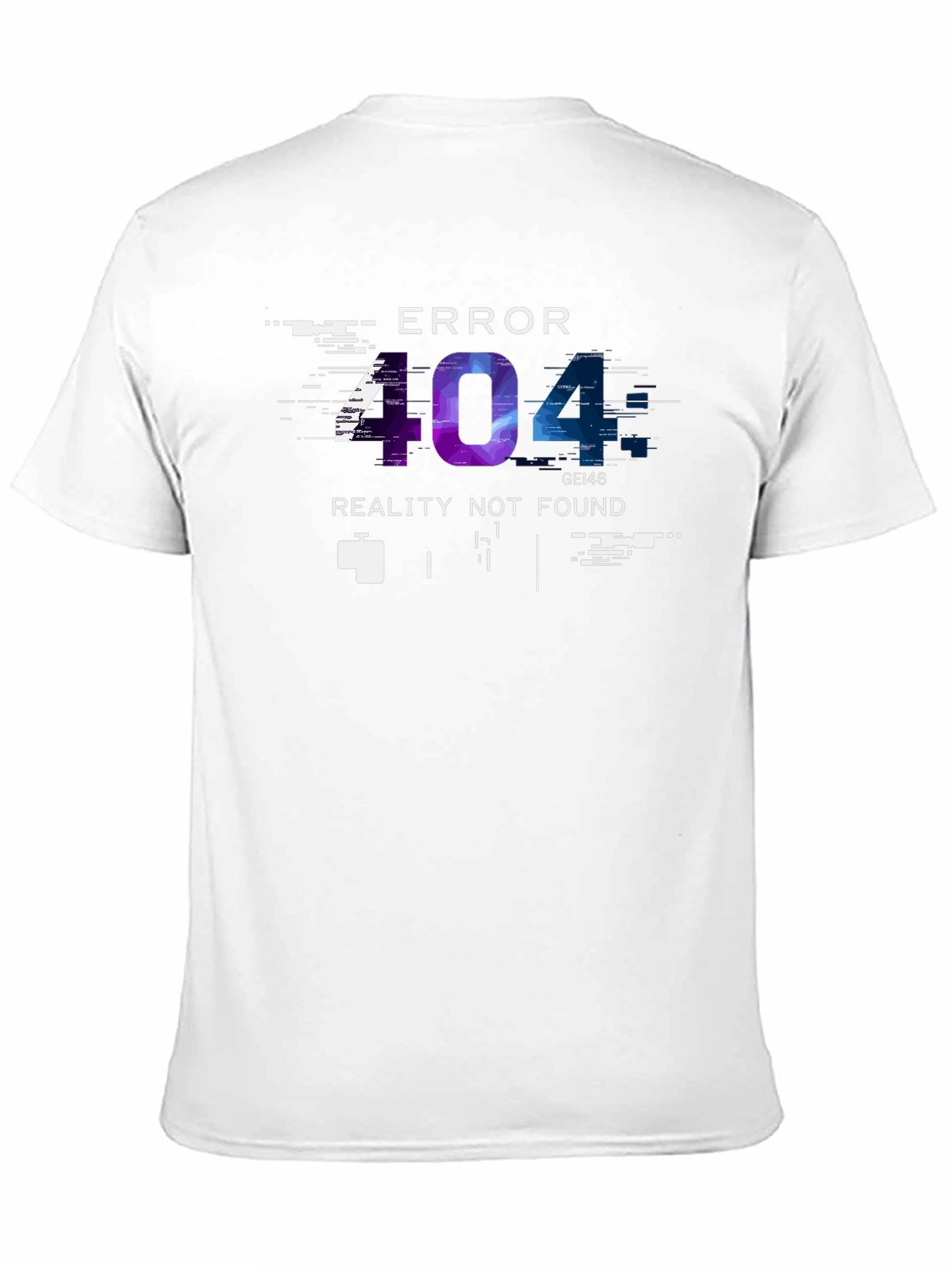 Error 404 Reality Not Found Graphic Tee - Black - 11