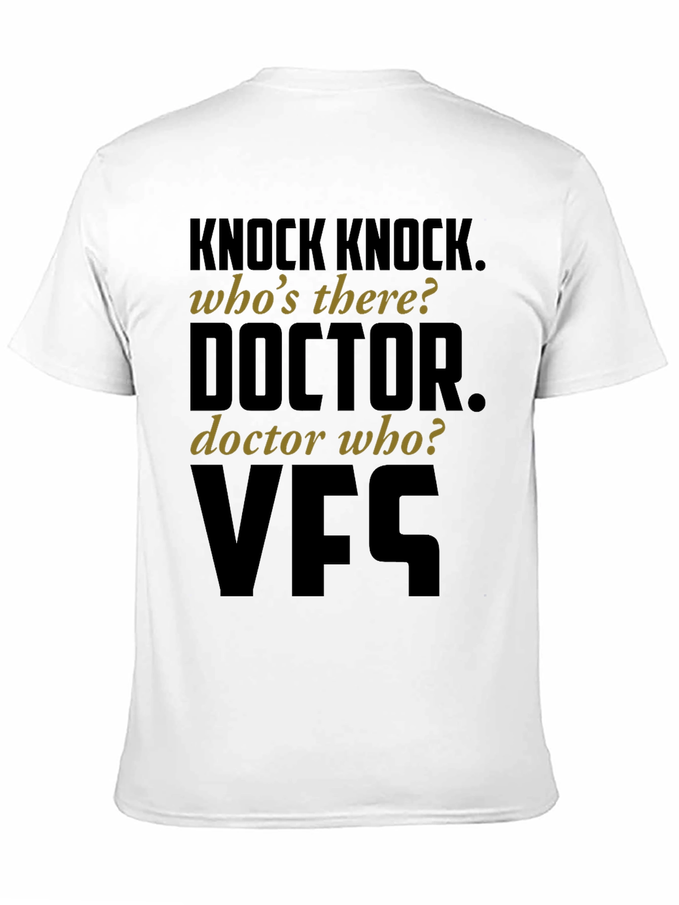 Black Knock Knock Doctor Who T-Shirt view 11